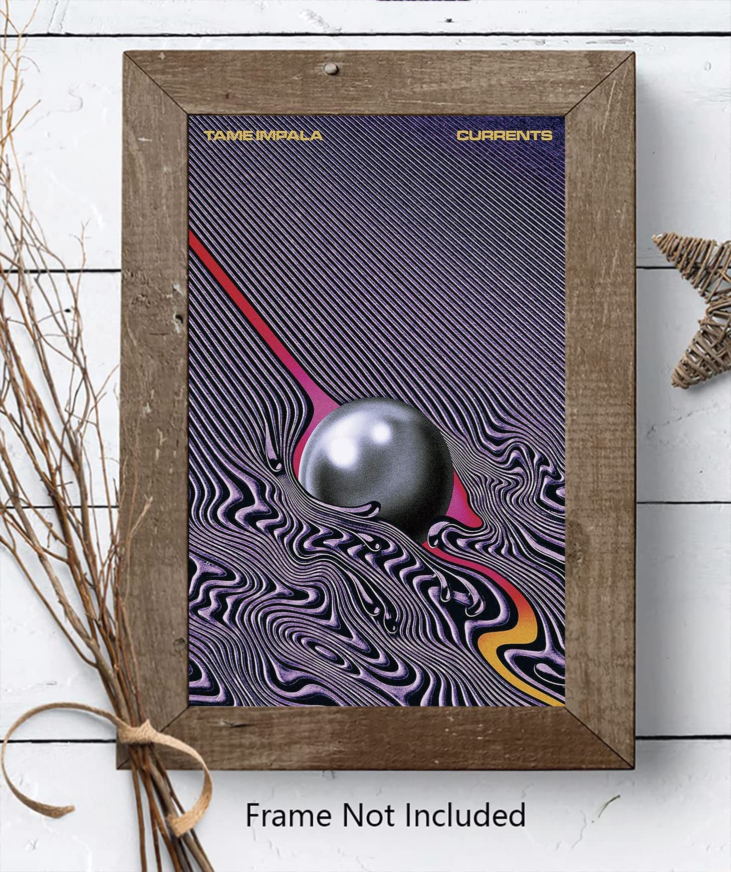 Xihoo Tame Impala Currents - Music Album Cover Poster For Room 12X18 Inches(30Cm X 46Cm) Psychedelic Rock Frameless Gift-Lt-007