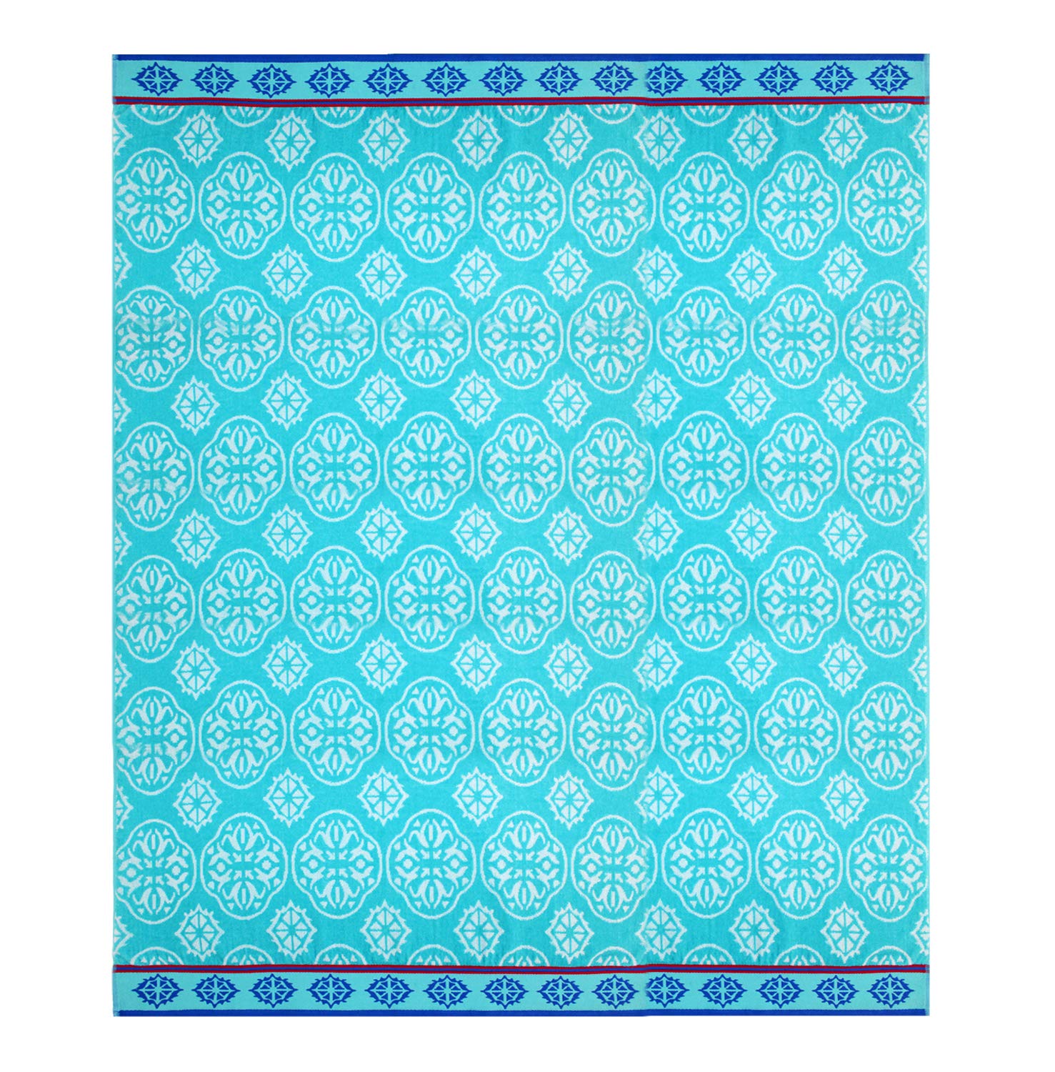 Cotton Craft Oversized Extra Wide Xl Beach Blanket Towel For Two 58 X 68-100% Cotton Velour - Big & Huge - Pool Picnic Bath Jacq