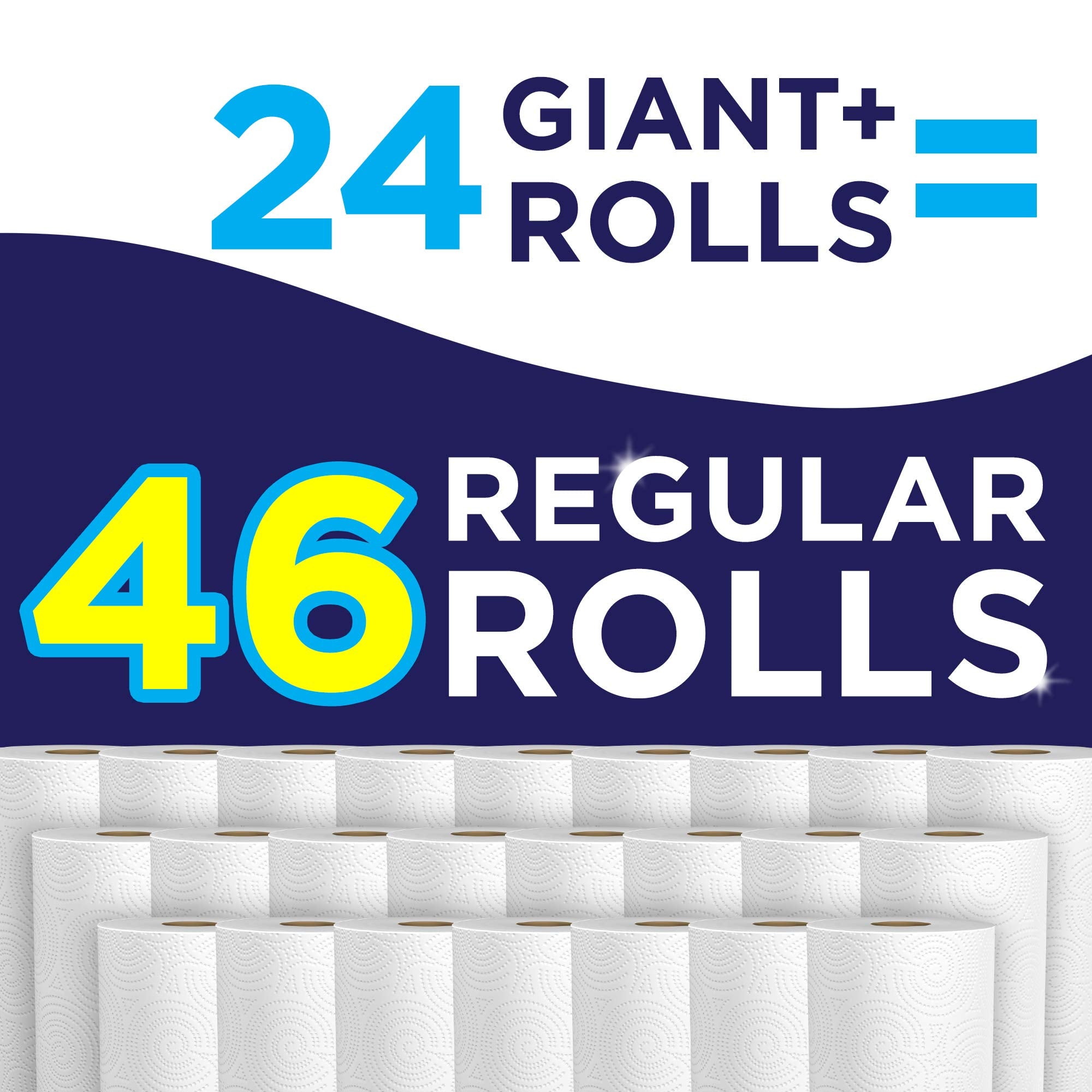 Sparkle Pick-A-Size Paper Towels, 2 Rolls = 4 Regular Rolls (Pack Of 24 Rolls), Everyday Value Paper Towel With Full And Half Sh