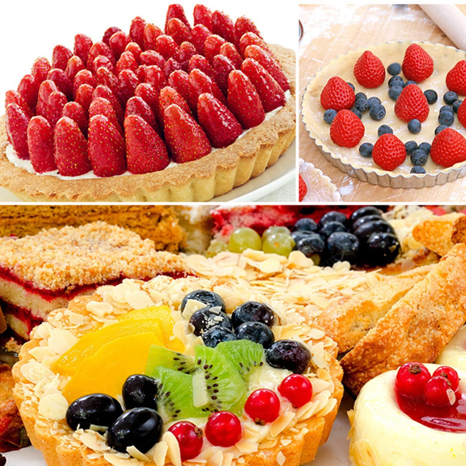Dd-Life 8 Pcs Donut Maker Cutter, Doughnut Molds,Diy Donut Mold,Donut Cutter,Biscuit Stamp Cake Mould,Fondant Cake Bread Dessert