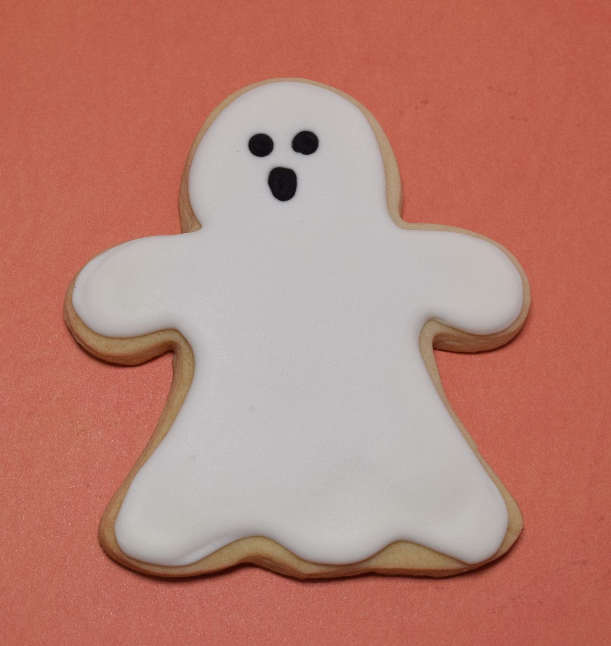 Cute Halloween Ghost Copper Cookie Cutter, 4 Inches