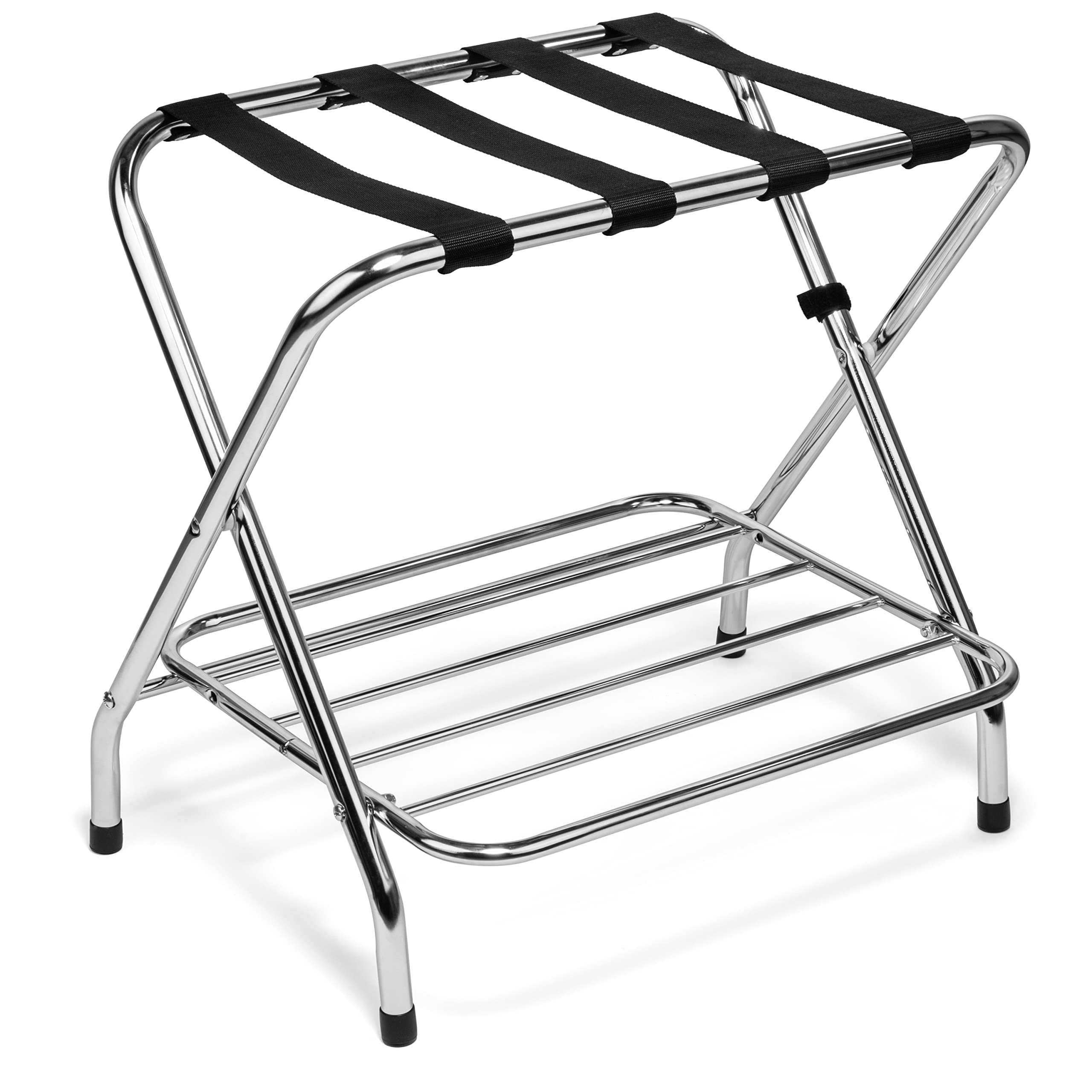 USTECH Foldable Luggage Rack, Metal Suitcase Stand for Guest Room, Heavy Duty Luggage Rack for Bedrooms, Hotels, Travel | Foldin