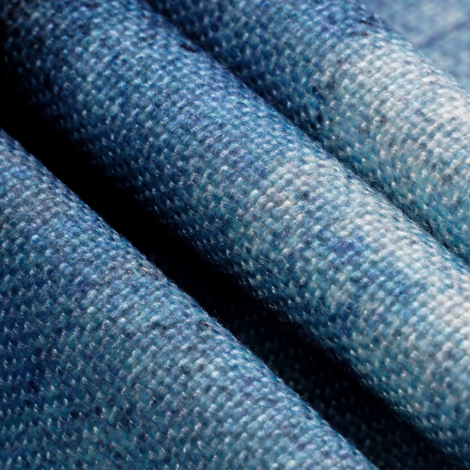 Blue and Grey Placemats Set of 4 Modern Abstract Art Placemats Heat Resistant Non-Slip Artwork Dining Placemats Washable Table Mats for Home Kitchen (Blue and Grey  18''X12'')