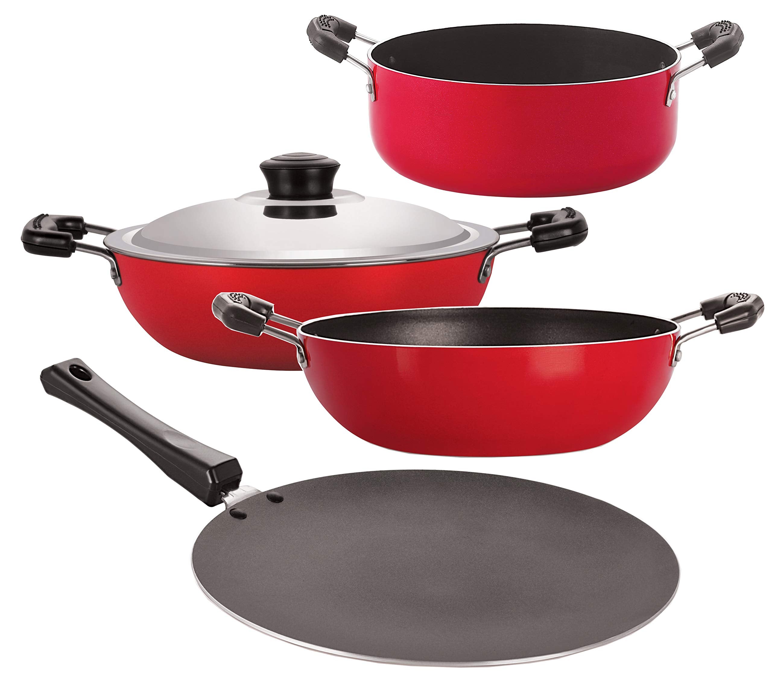 Nirlon 4 Piece NonStick Stain Resistance Kitchen Cooking Utencil Combo Set Offer With Bakelite Handle