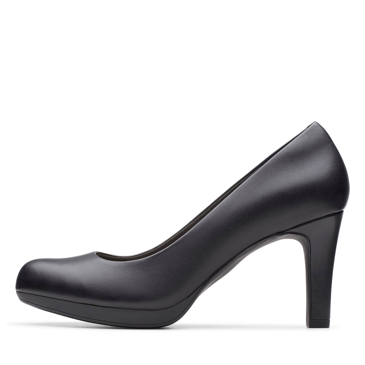 Clarks Womens Adriel Viola Dress Pump, Black Leather, 11 M Us