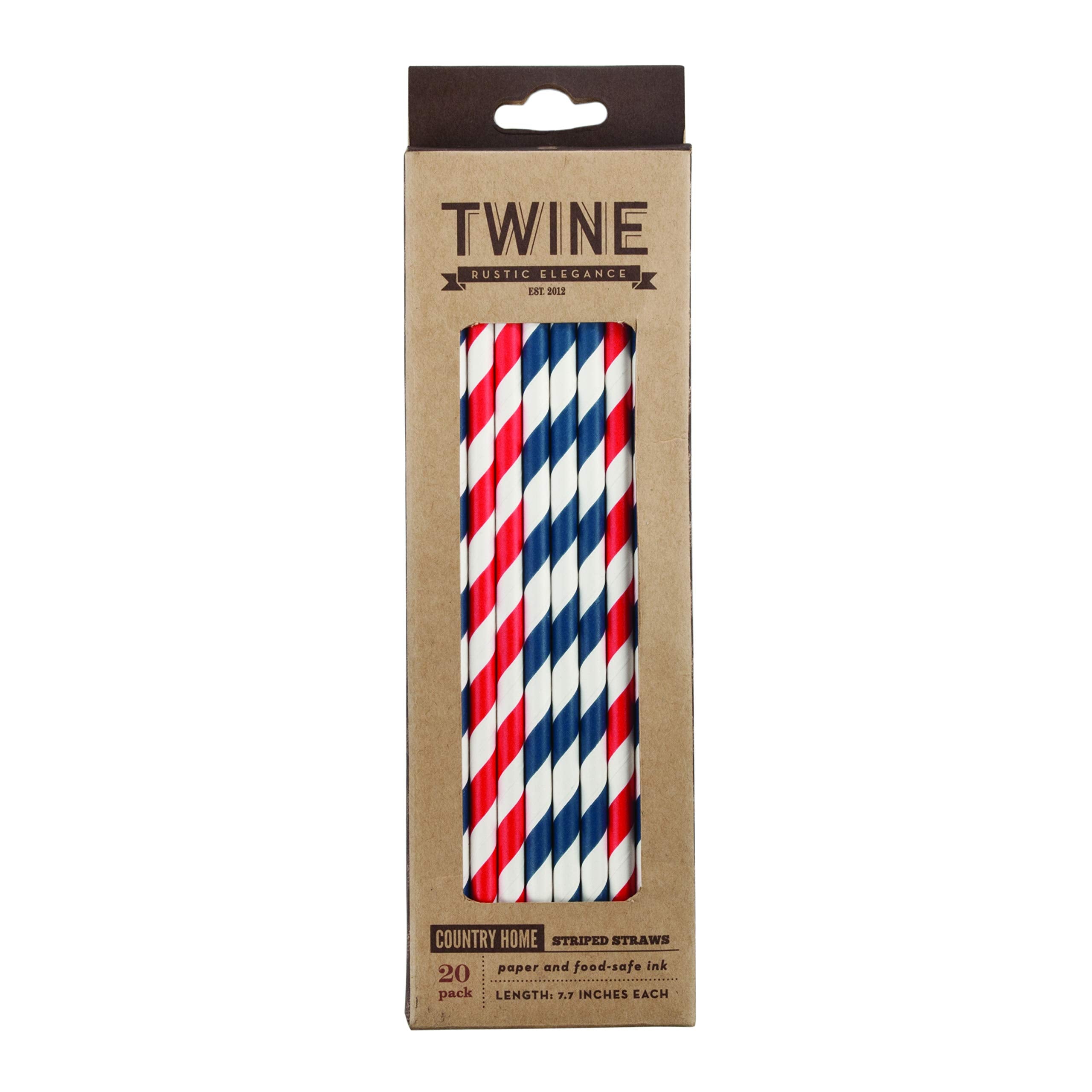 Country Home Striped Straws By Twine