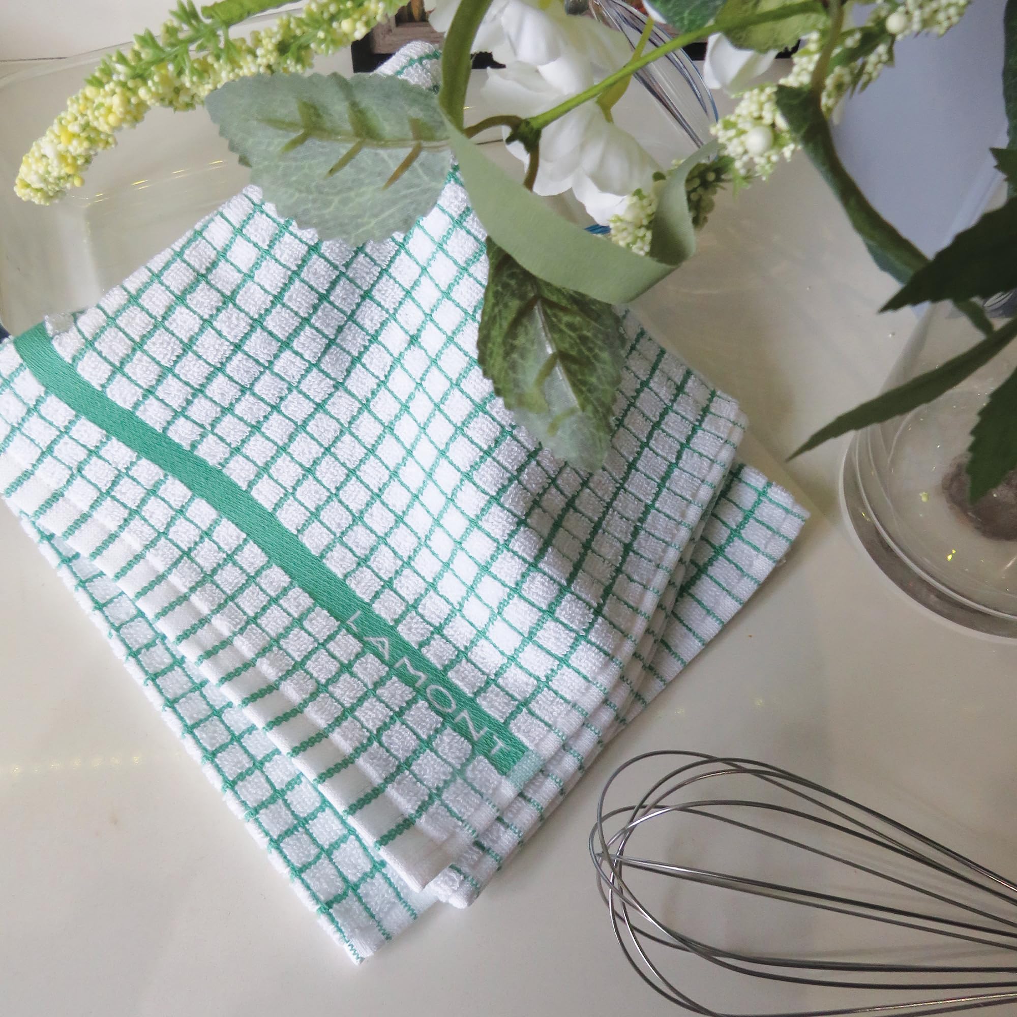 Samuel Lamont & Sons 706Gn Poli Dri Tea Towel, Green