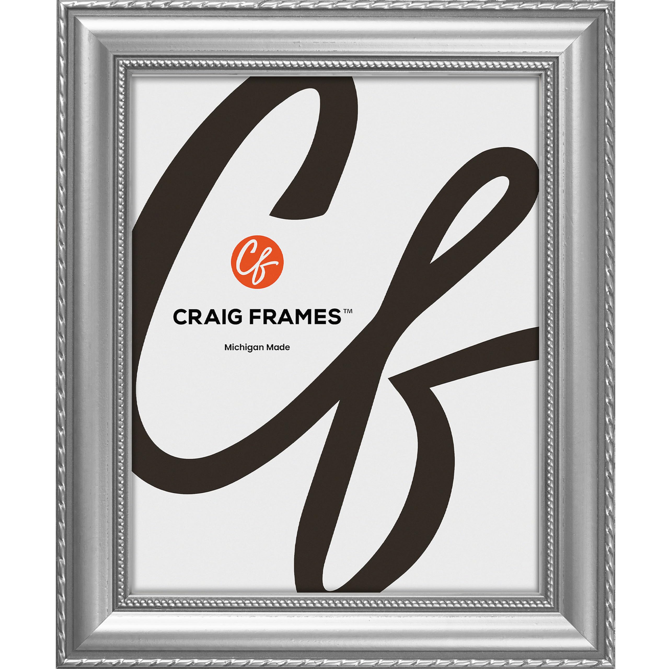 Craig Frames Victoria, 19x30 Picture Frame, Ornate Silver