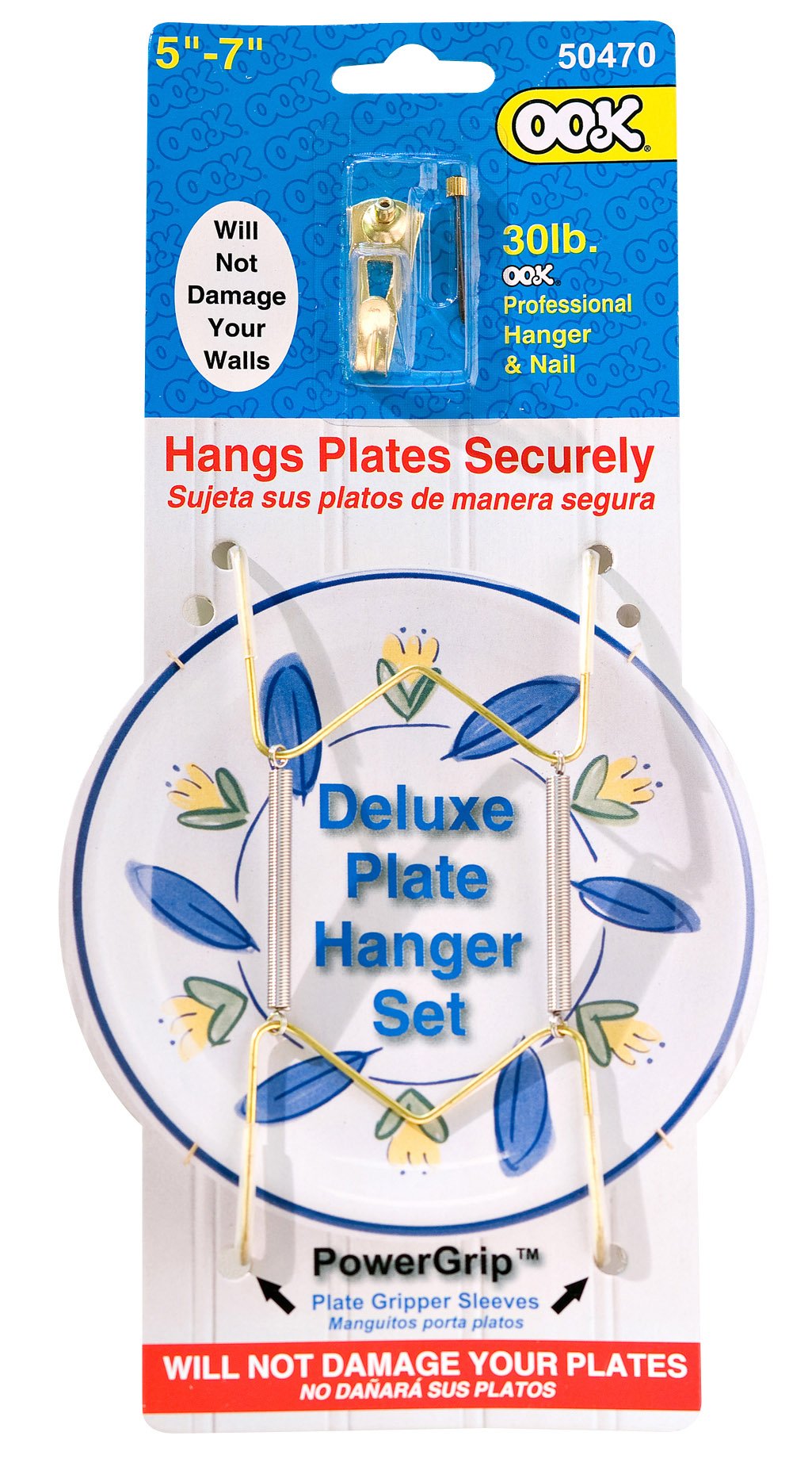 Ook 50470 533606 Professional Deluxe Plate Hanger, 1 Count (Pack Of 1), White