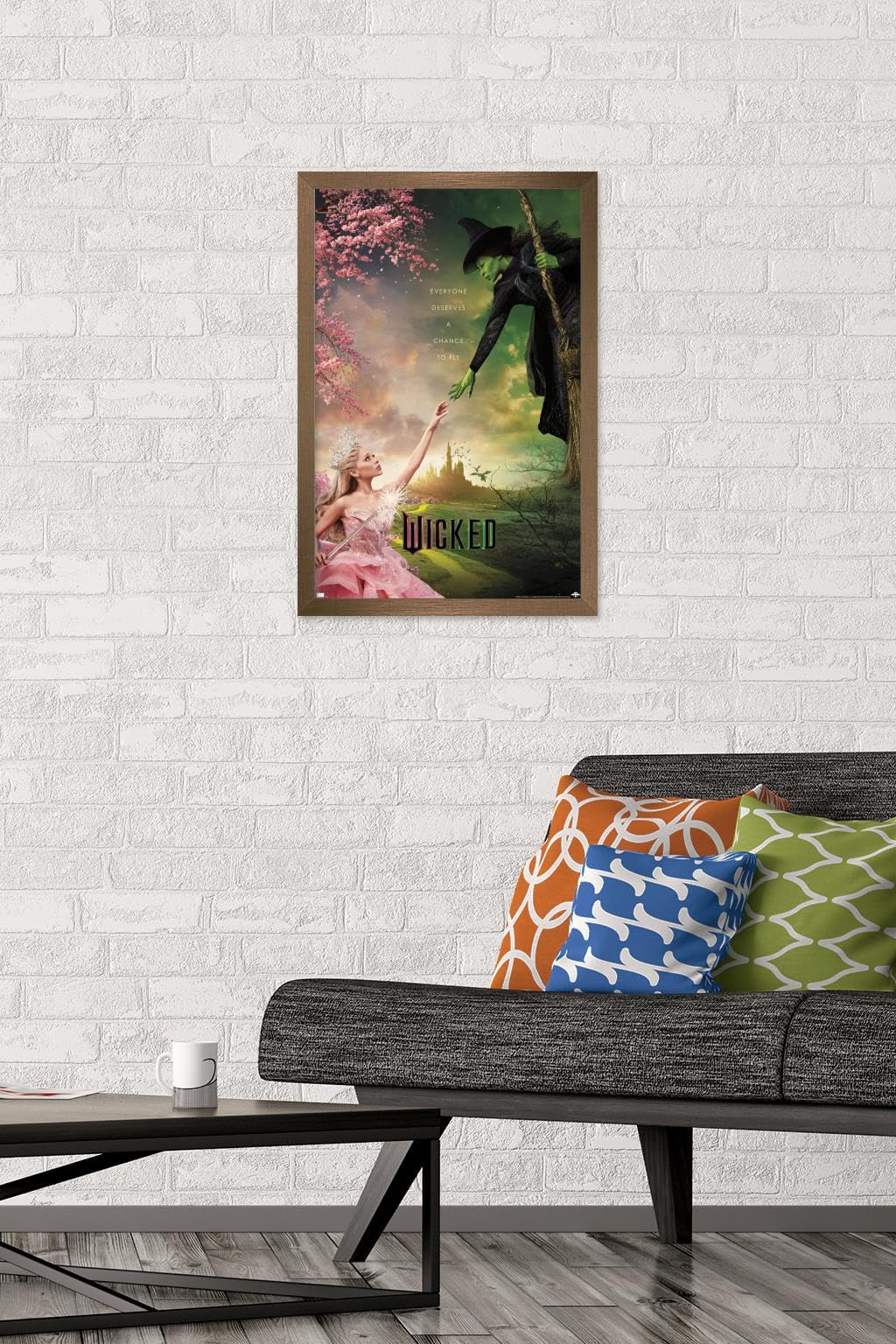 Trends International Wicked - One Sheet Wall Poster, 22.4L X 14.7W, Bronze Framed Version