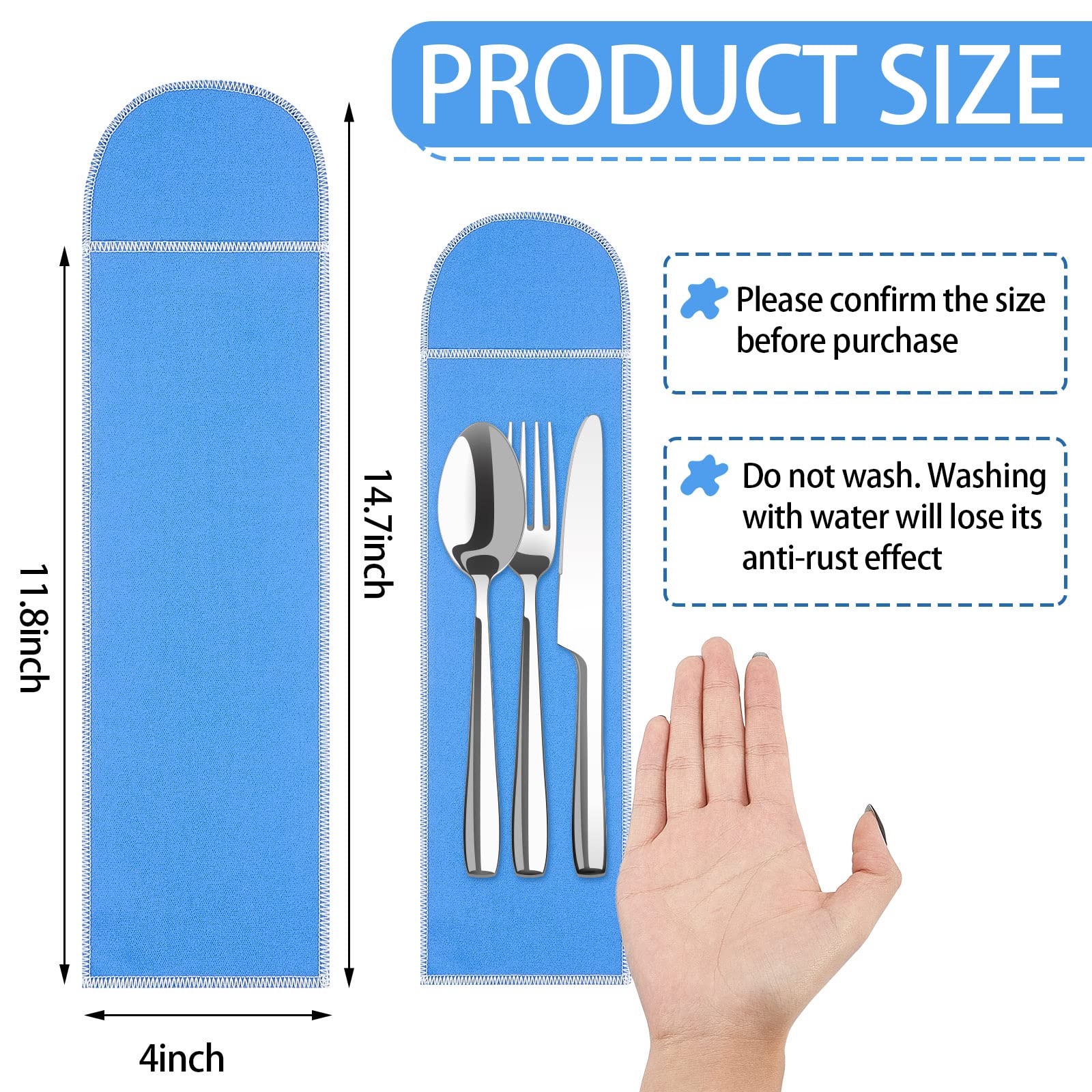 Silver Storage Bags Flatware Storage Blue Silver Flatware Storage Silverware Box Storage For Silver Tarnish Proof Silverware Clo