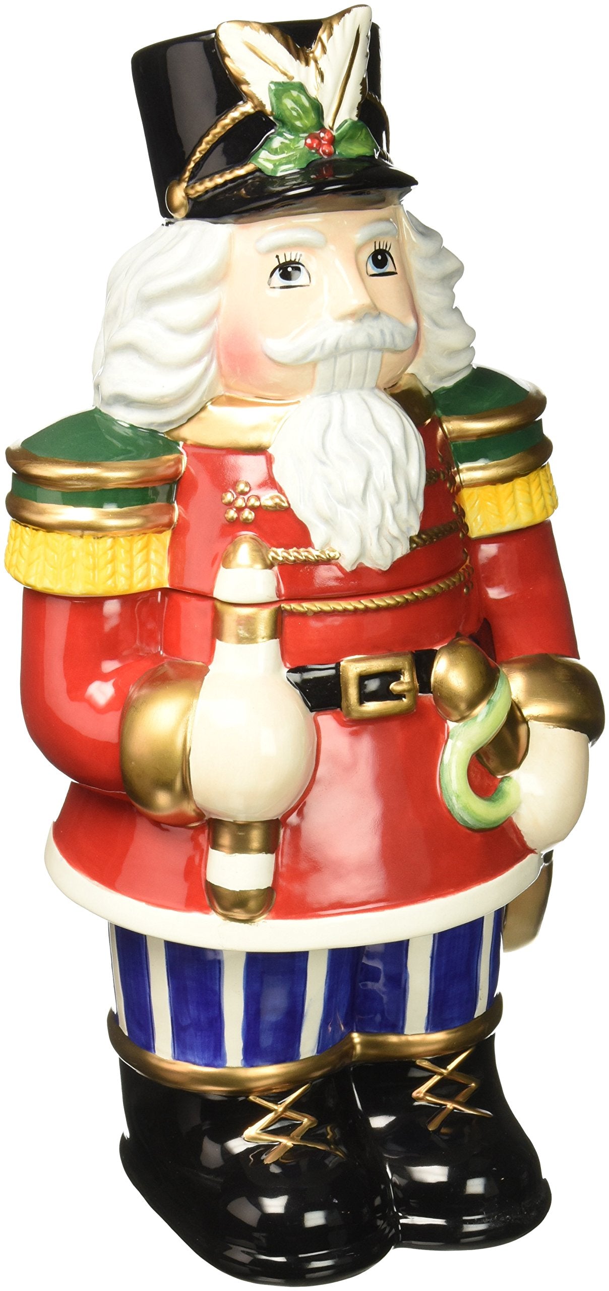 Cosmos Gifts 56801 Nutcracker Cookie Jar, 14-3/4-Inch, Red