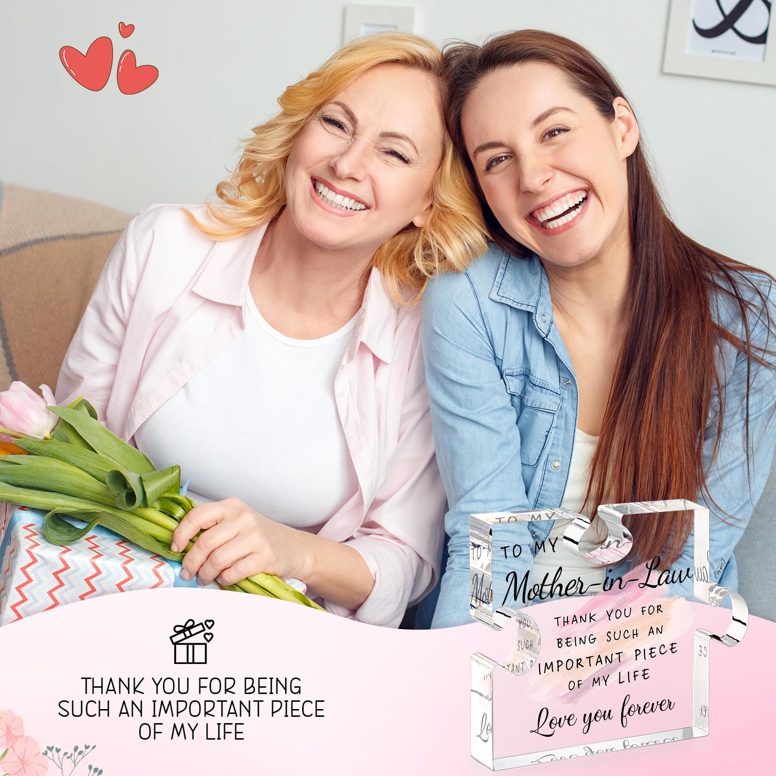 LukieJac Mother in Law Gifts from Daughter in Law - Gifts for Mother in Law Mothers Day for Mother of The Groom Bride Best Mom P