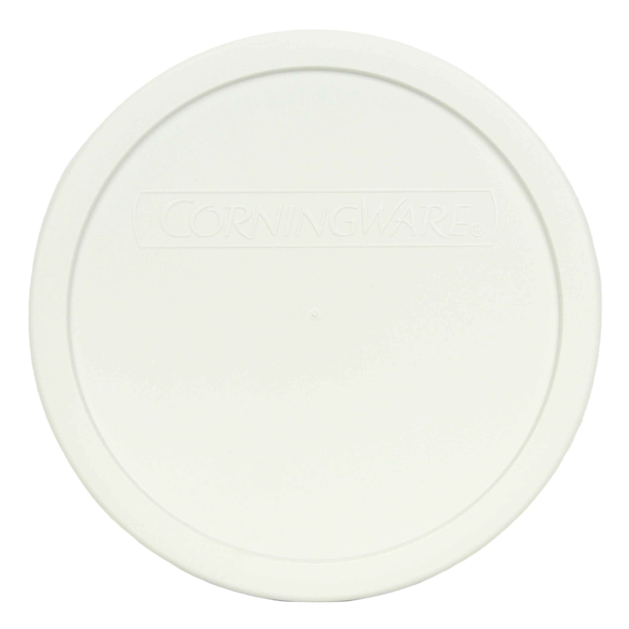 CorningWare F-5-PC French White Round 1.5qt Storage Containers with Plastic Cover (4 Pack)