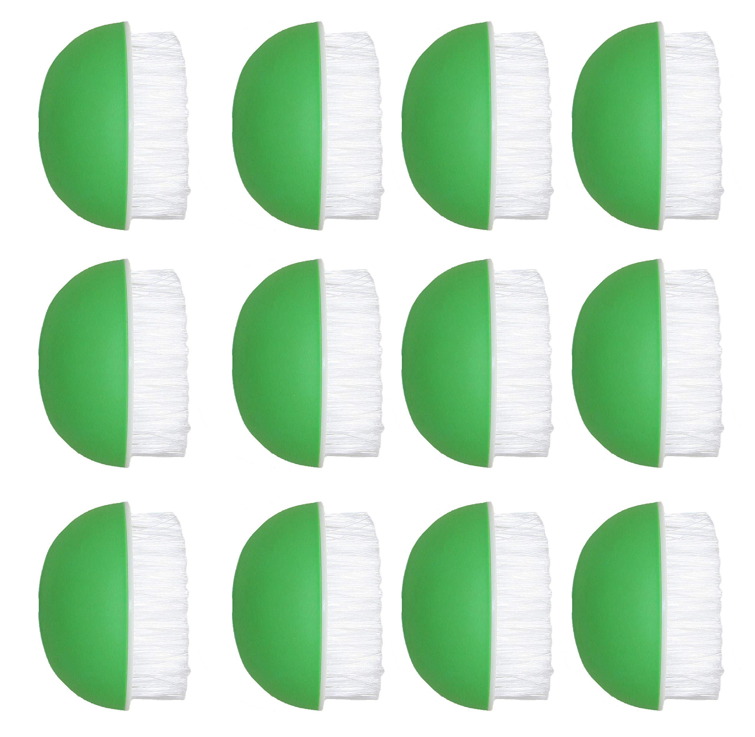 Set Of 12 Black Duck Brand Vegetable Brushes! Tough Scrubber - Green - A Quality Everyday Essential! (12 Brushes)