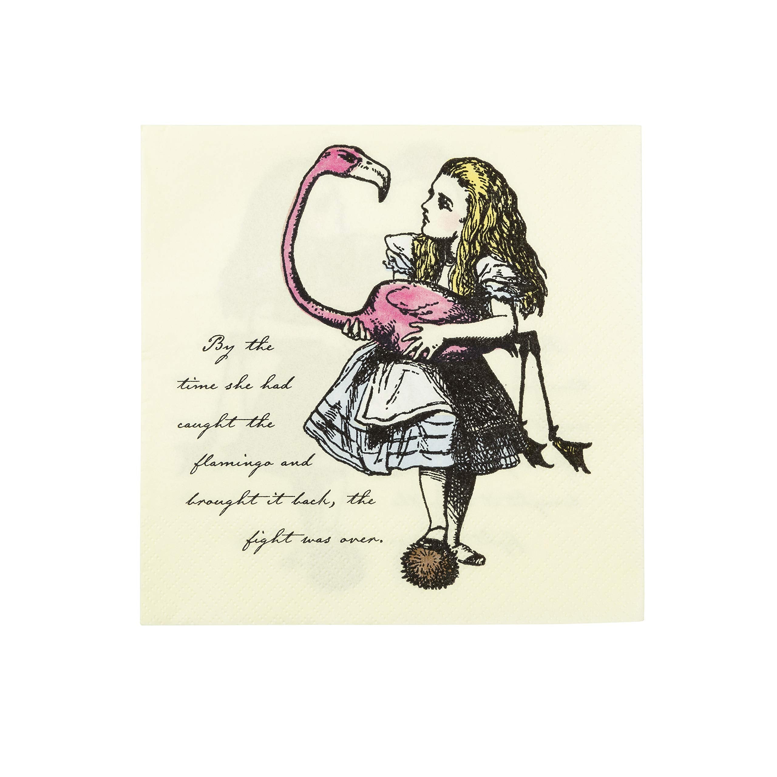 Talking Tables Truly Alice 13'' Alice In Wonderland Mad Hatter Party Paper Napkins For A Tea Party Or Birthday (20 Pack)