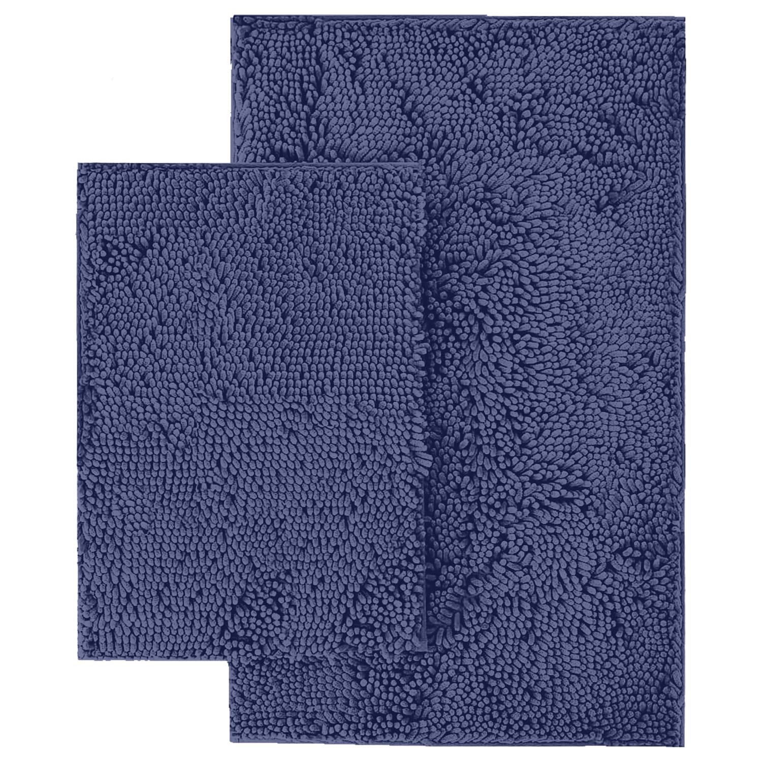 Luxurux Purple Bathroom Rug Set -Extra-Soft Plush Bath Mat Shower Bathroom Rugs,1 Chenille Microfiber Material, Super Absorbent,