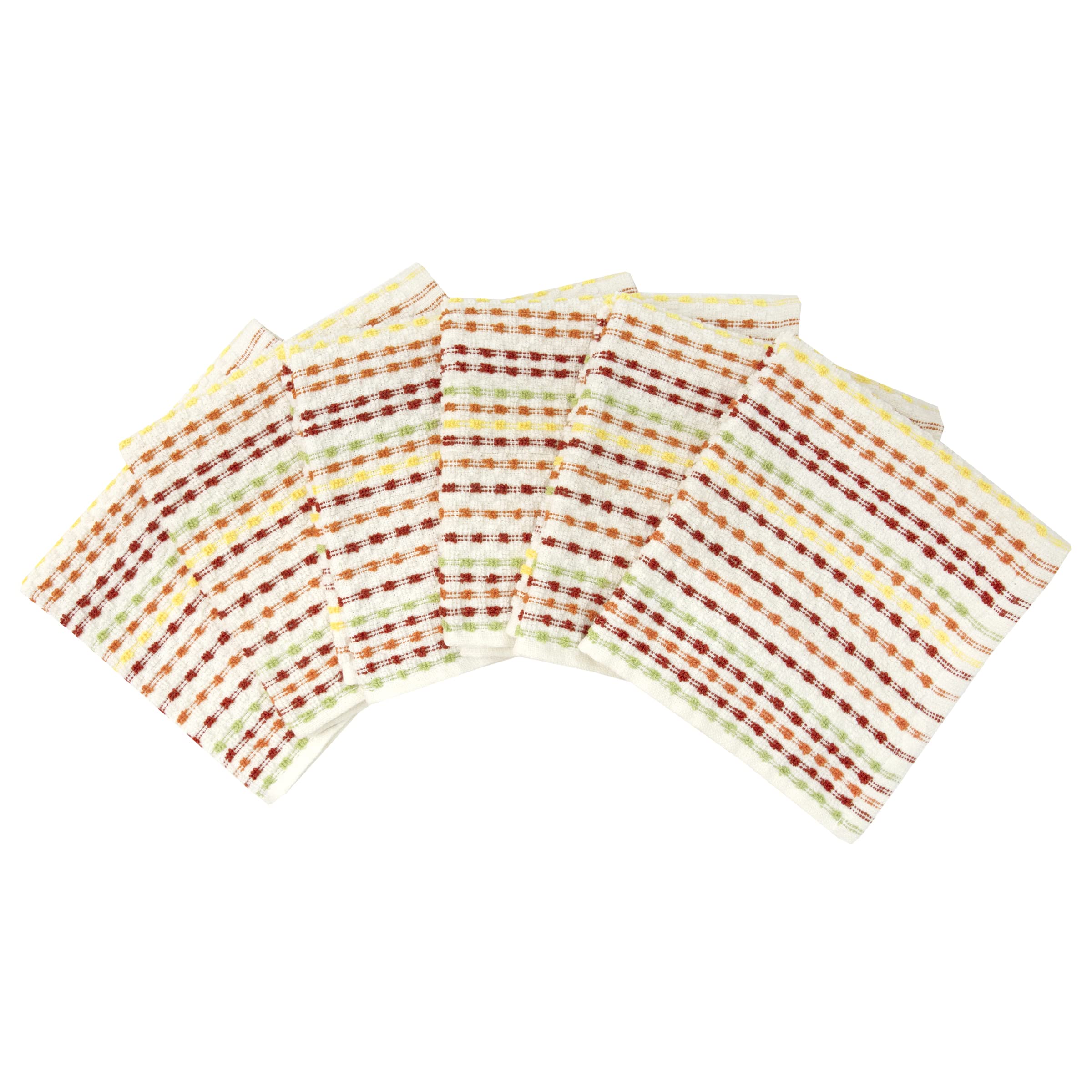 Ritz Pebble Bar Mop Cloth, Fall Color, 6 Piece Set