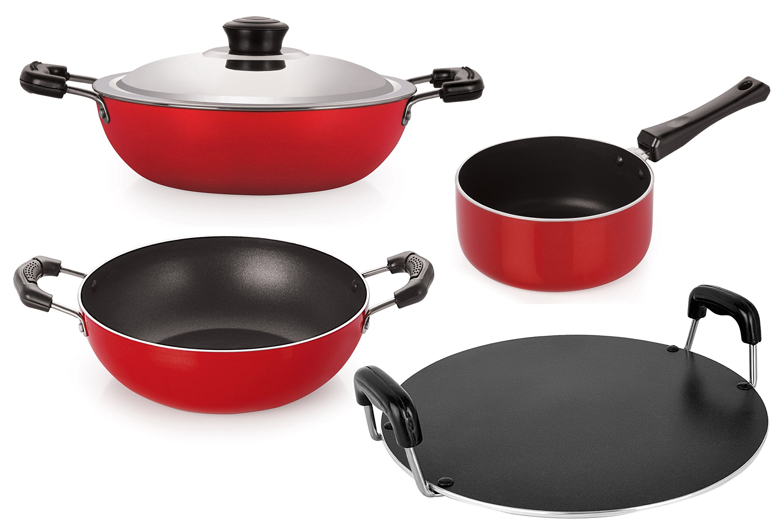 Nirlon NonStick Bpa Free Cookware Utencils Combo Set, Multipurpose Cookware