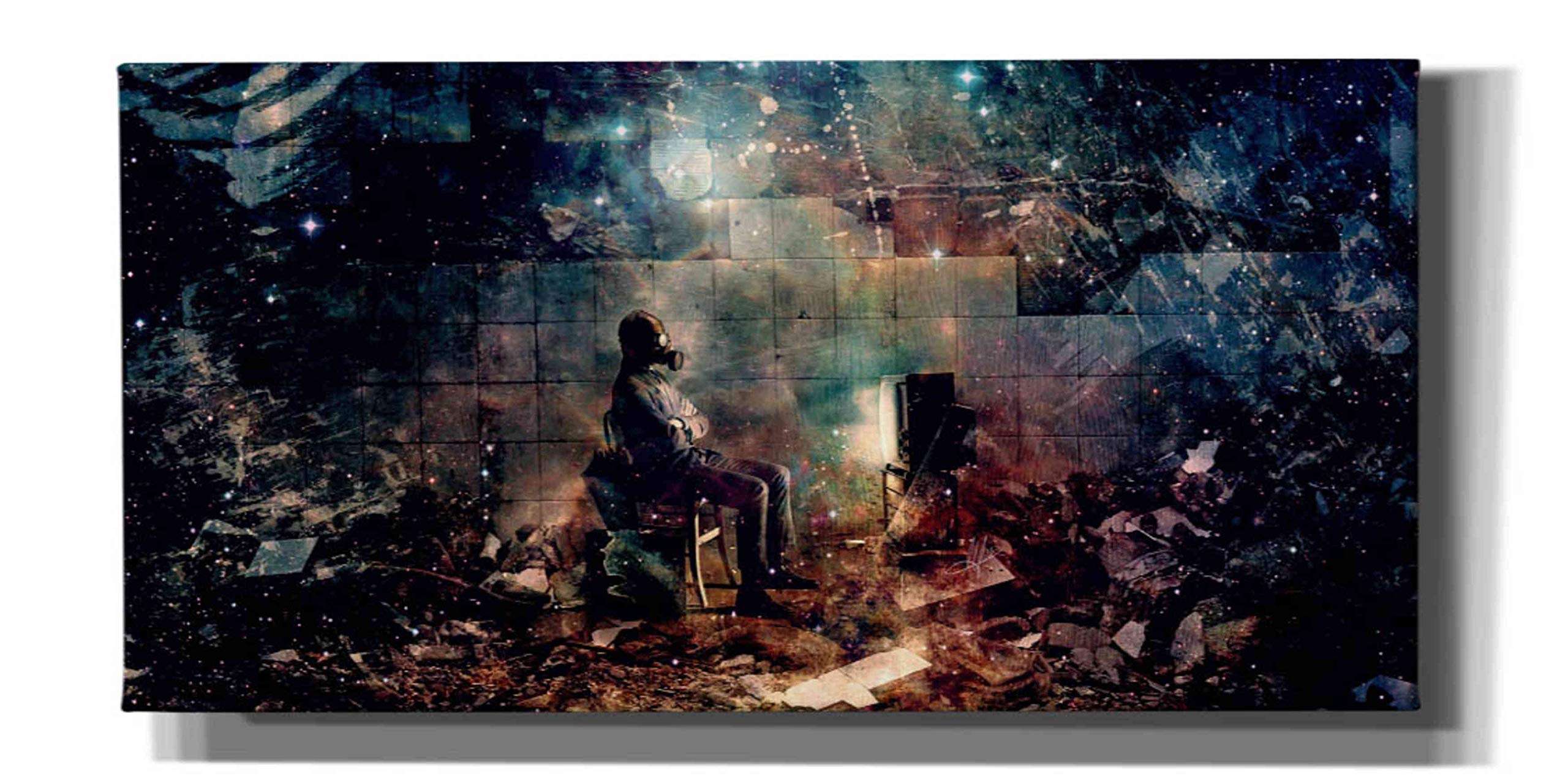 Cortesi Home 'The Noble Lie' By Mario Sanchez Nevado, Canvas Wall Art, 20'' X 40''