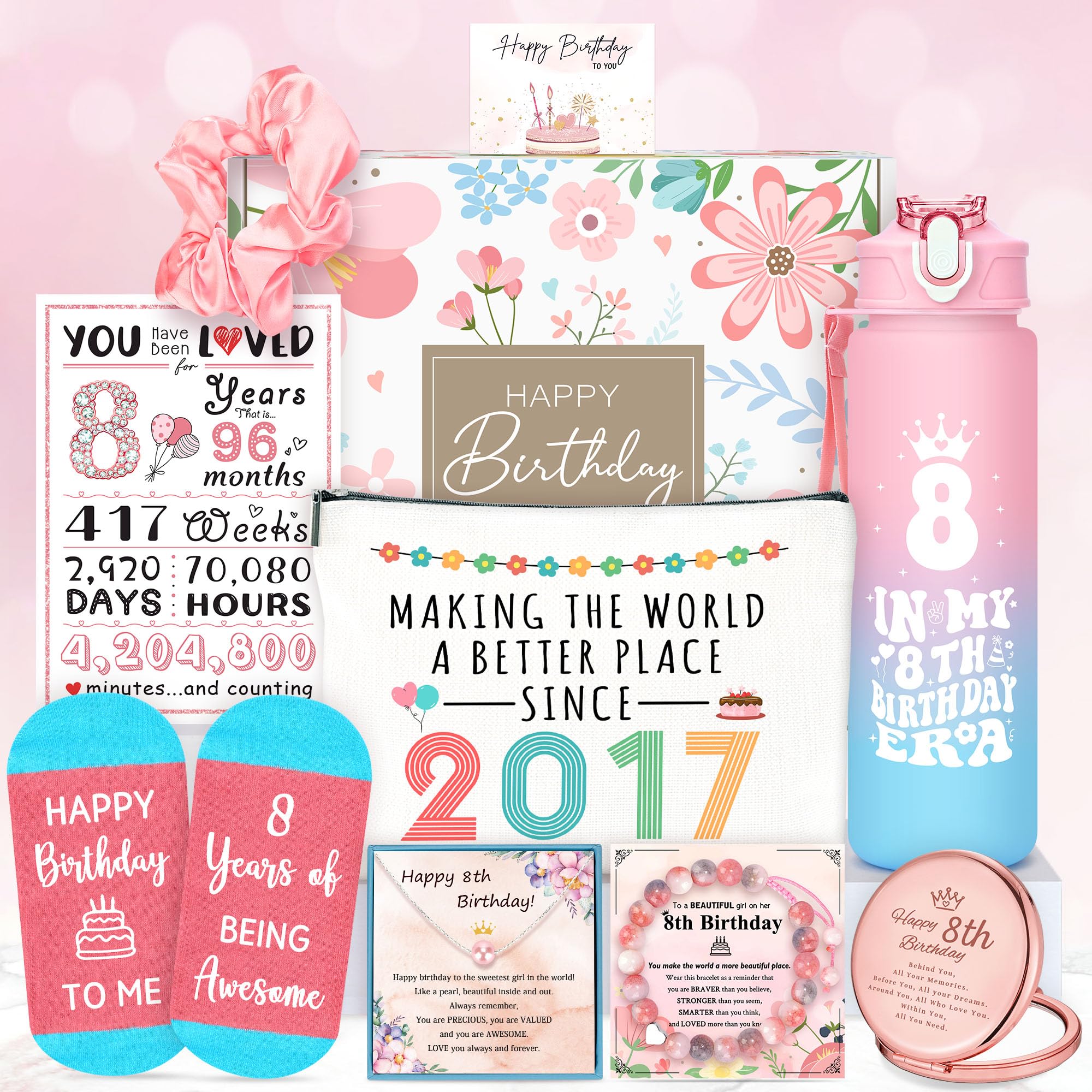 8 Year Old Girl Birthday Gift for 8 Years Old Girl Gifts Ideas 8th Birthday Gifts for Girls Trendy Eight Year Olds Decoration Pr