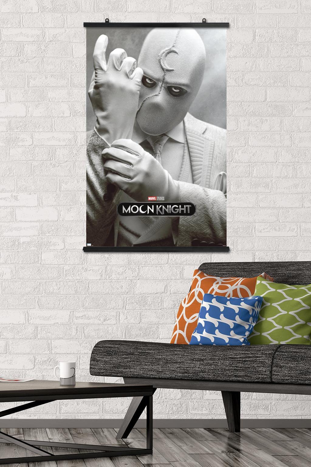 Trends International Marvel Moon Knight - Mr. Knight One Sheet Wall Poster, 22.375'' X 34'', Poster & Clip Bundle