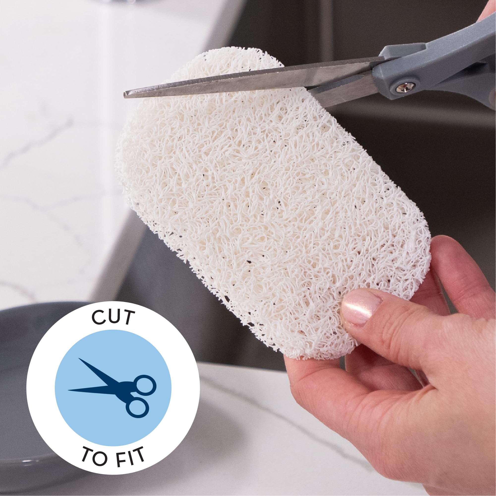 S&T INC. Soap Holder for Kitchen and Bathroom Soap Dish  Soap Saver for Hand Soap and Bar Soap  6 Pack  2.9 Inches by 4.4 Inches  White