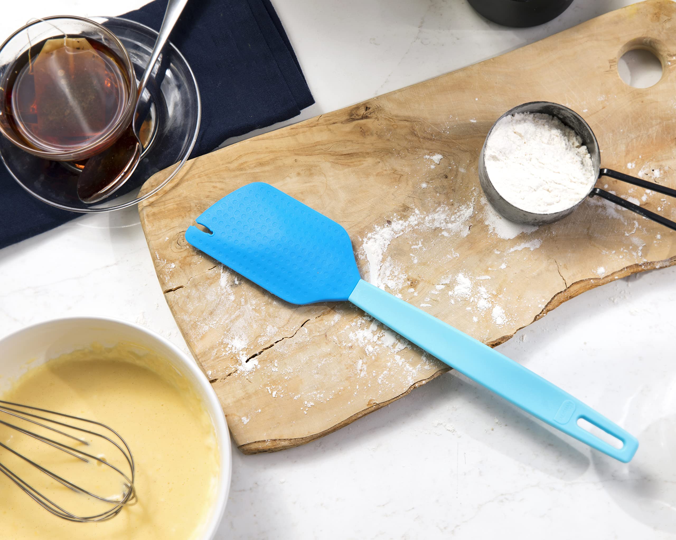 Talisman Designs 2-In-1 Beater Scraper & Spatula | Baking & Cooking Kitchen Tool | Multipurpose Utensil | Spatula Baking Scraper