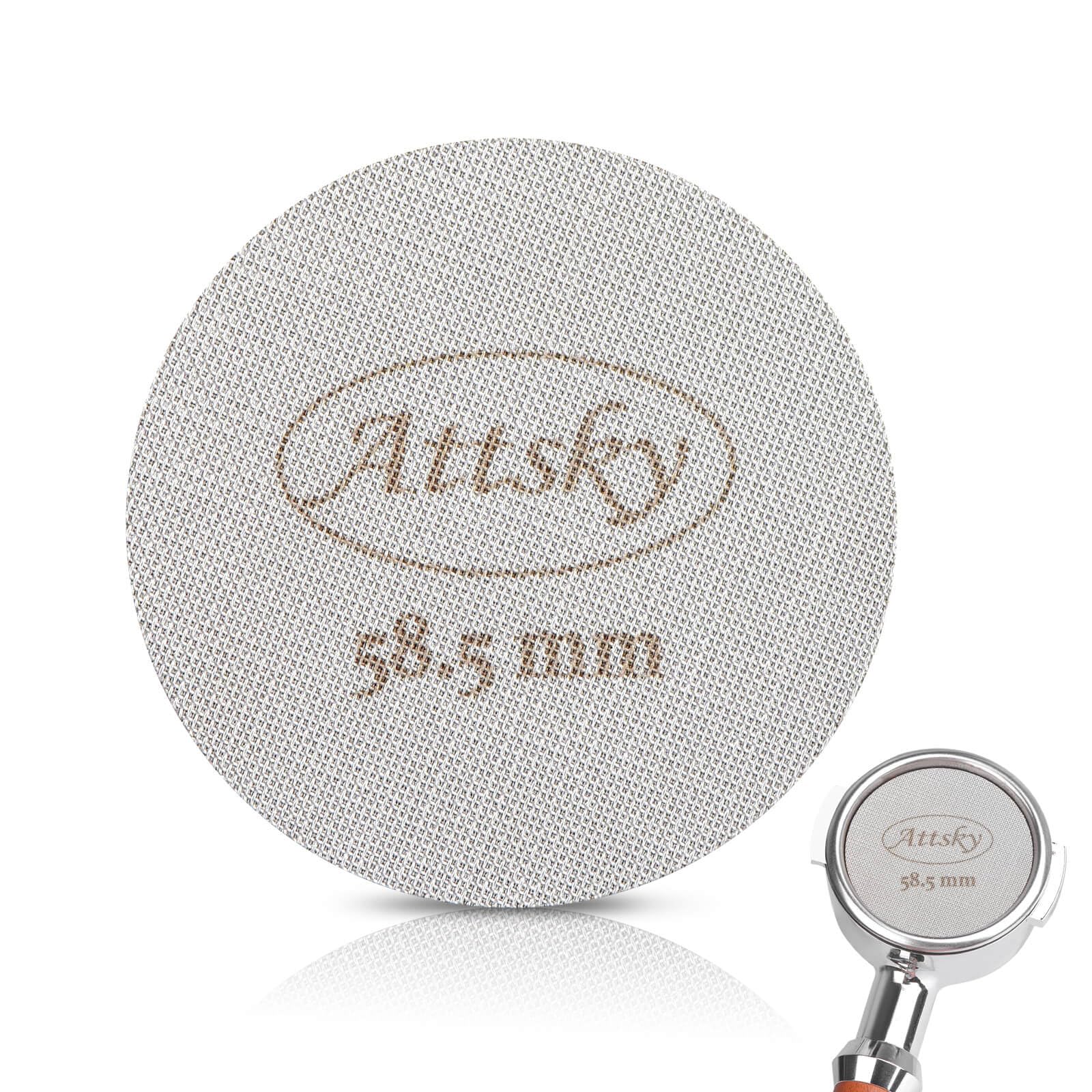 Attsky 58.5Mm Espresso Puck Screen, Espresso Filter For 58Mm Portafilter Filter Basket, Reusable Espresso Screen With 1.7Mm Thic