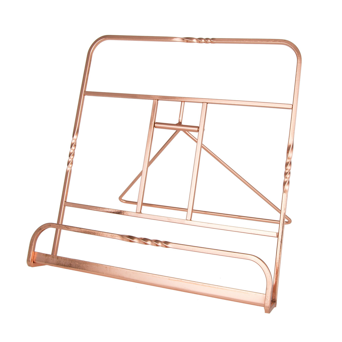 Creative Home Renaissance Copper Plated Cookbook Holder, Copper, 10'' X 7-1/8'' X 9-7/8''