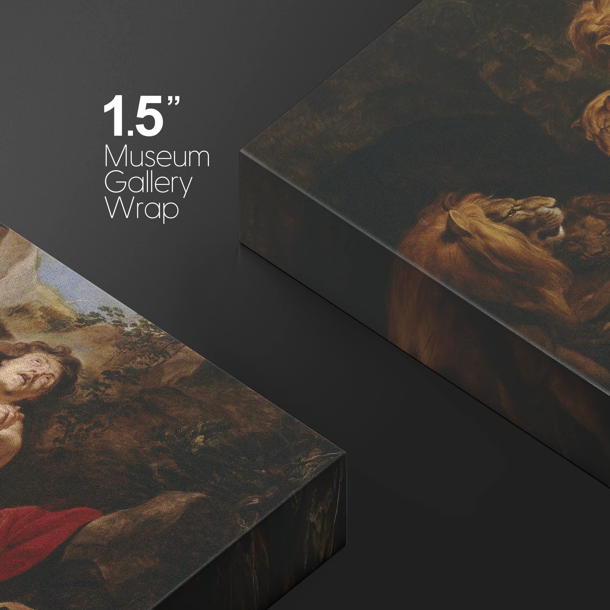 Wall26 - Oil Painting Of Daniel In The Lion'S Den By Peter Paul Rubens In C. 1615 - Baroque Style - Catholic, Christianity - Can