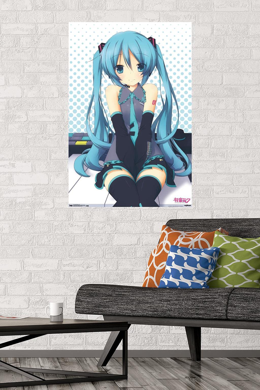 Trends International Hatsune Miku - Keys Wall Poster, 22.375'' X 34'', Premium Unframed Version