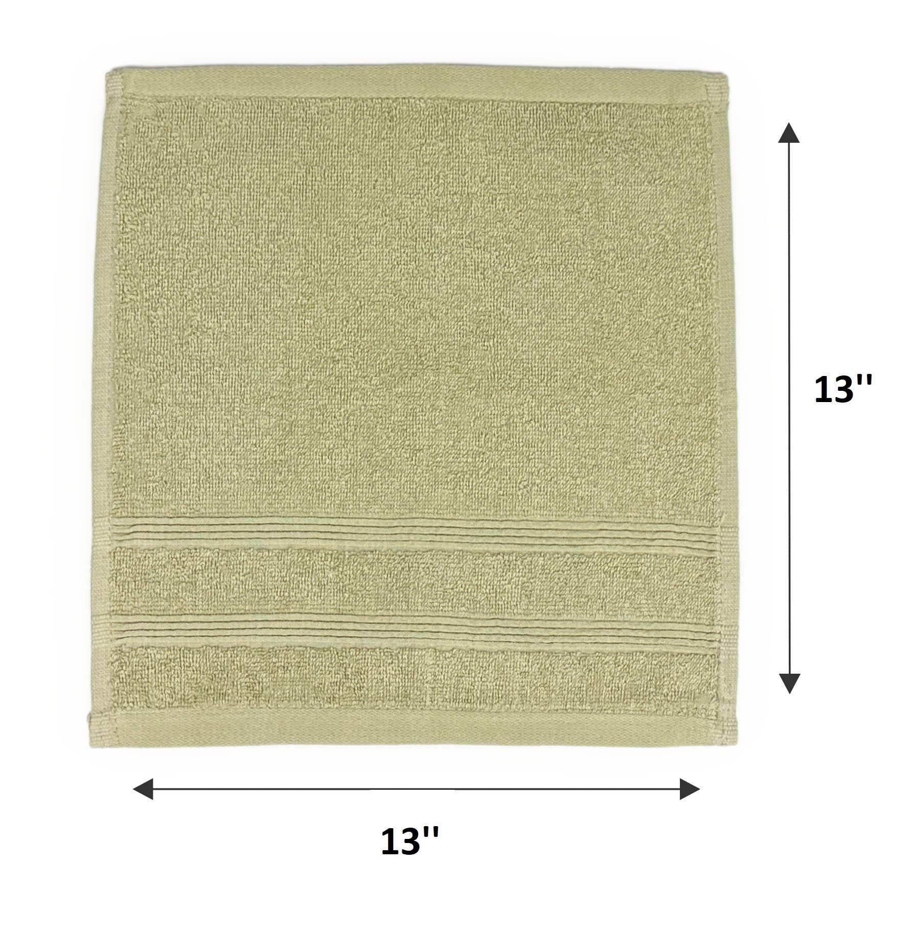 Kaufman - Premium Washcloth Set Of 72 (13X13 Inches) 100% Cotton Ring Spun, Highly Absorbent, Durable And Ultra Soft Feel Wash C