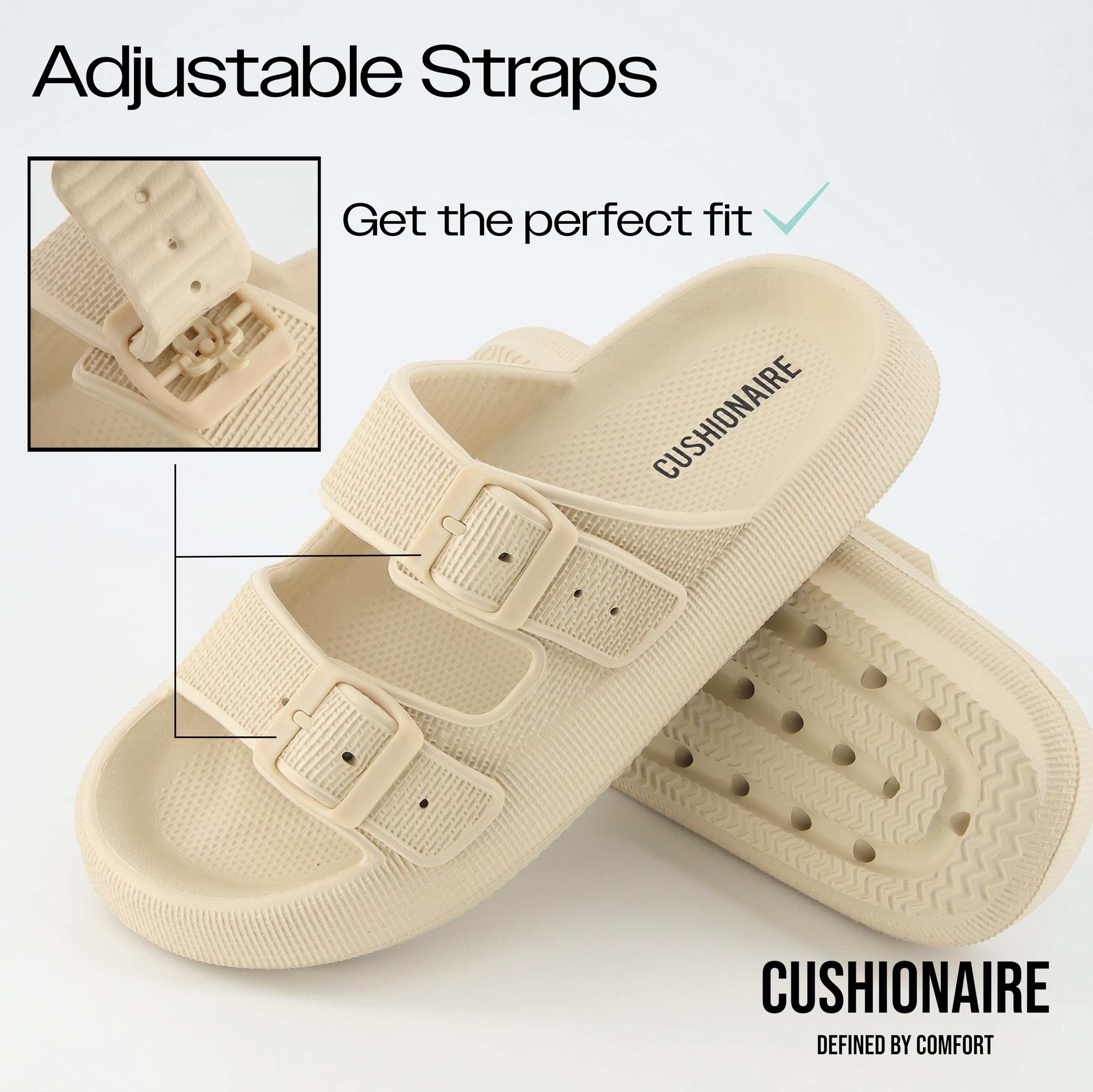Cushionaire Womens Fame Recovery Cloud Slide With Comfort, Red 7