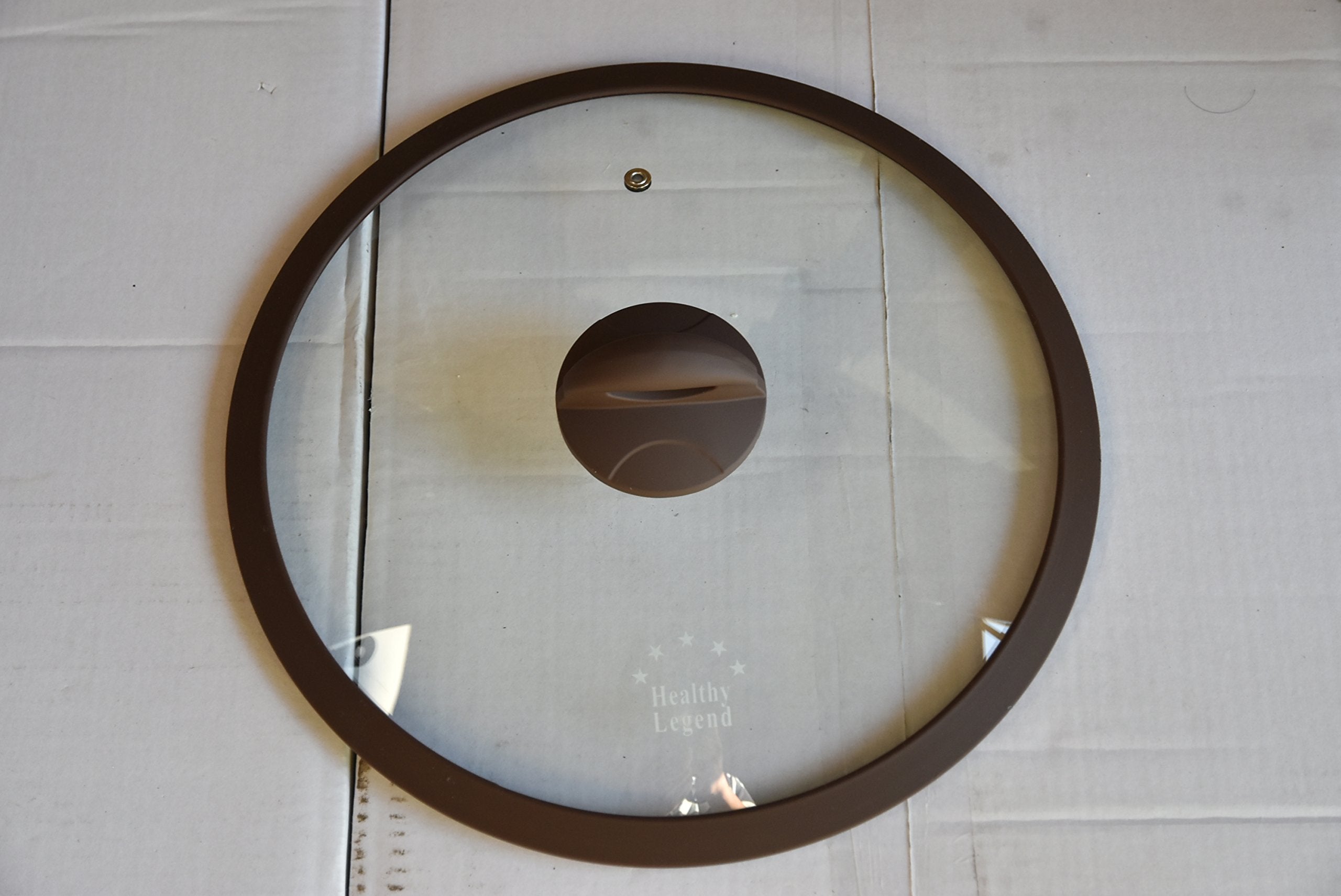 Healthy Legend 12 (30Cm) Tempered Glass Lid For Cookware With High Temp Silicone Rim - Compact, Transparent, Round, Silicone Lid