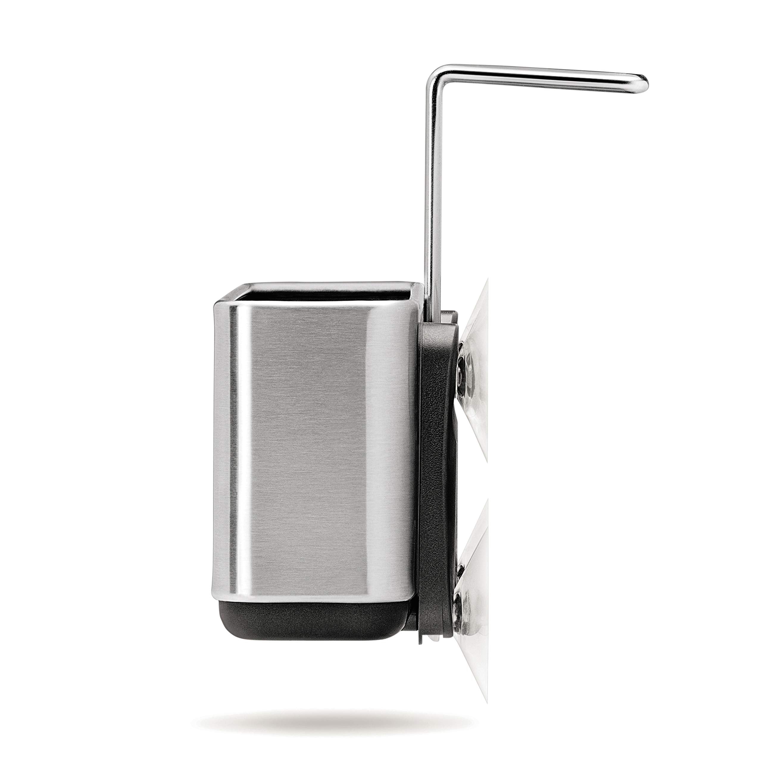 Simplehuman Slim Sink Caddy Sponge Holder, Brushed Stainless Steel, Silver