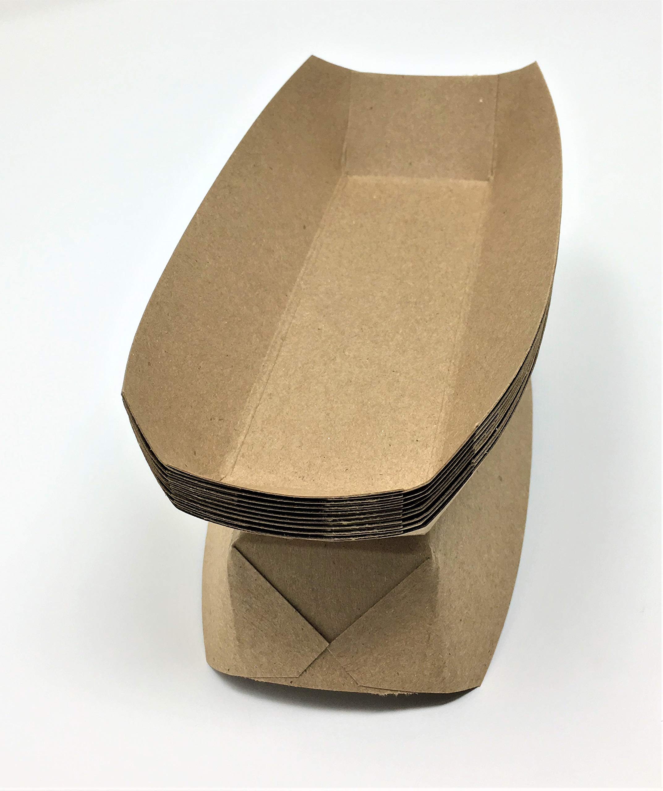 Mr Miracle 7 Inch Paper Hot Dog Tray in Kraft Paper. Pack of 250. Disposable  Recyclable and Fully Biodegradable. Made in USA