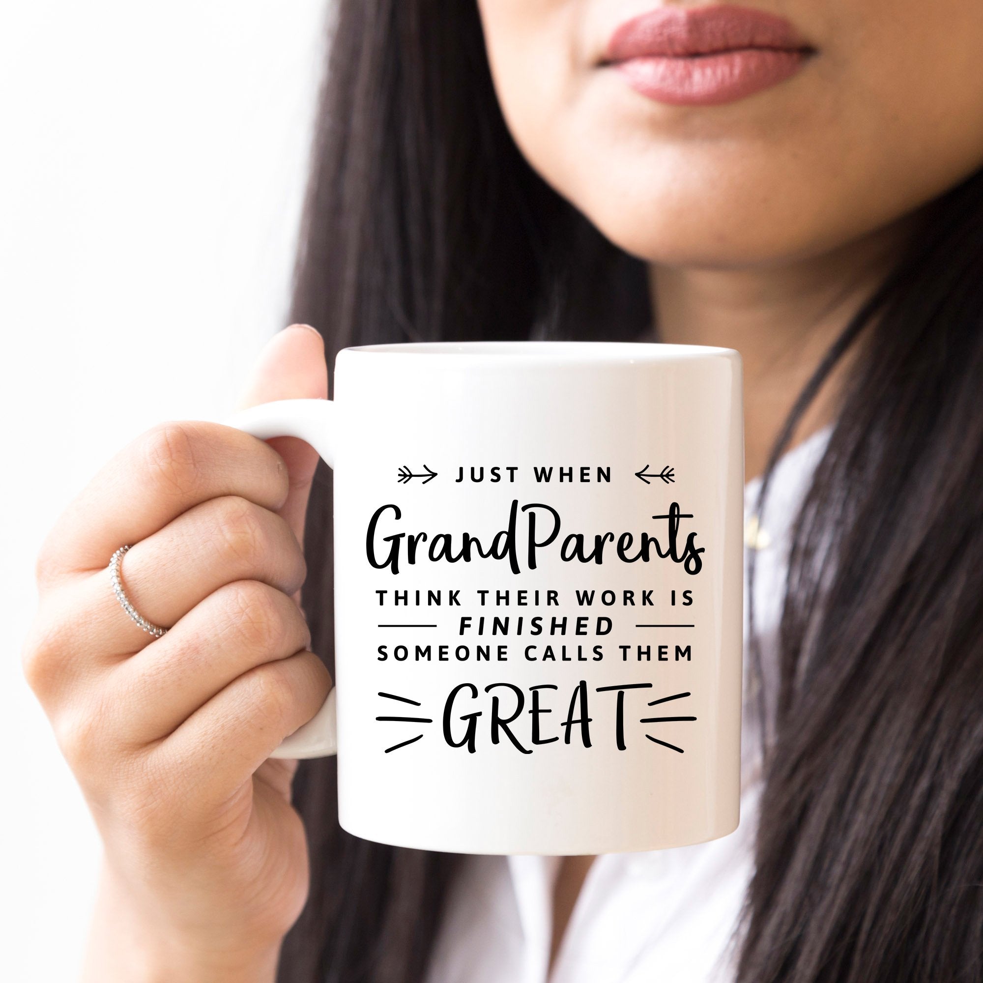 Someone Calls Them Great - Funny Coffee Mug - Gift for Great-grandparents - Baby Announcement To Great-grandparents - Great-gran