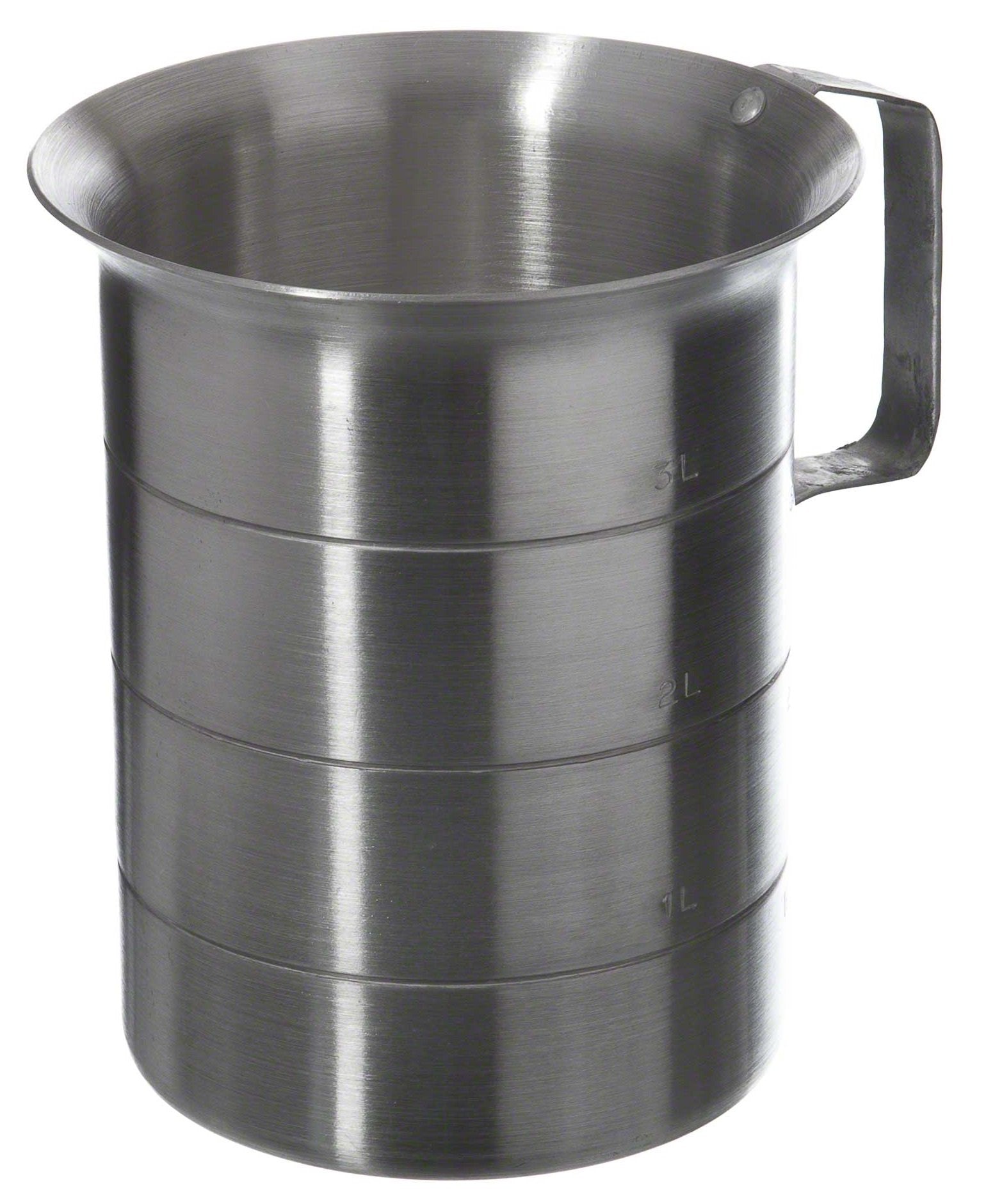 Browne 4 Qt Aluminum Liquid Measuring Cup,Silver