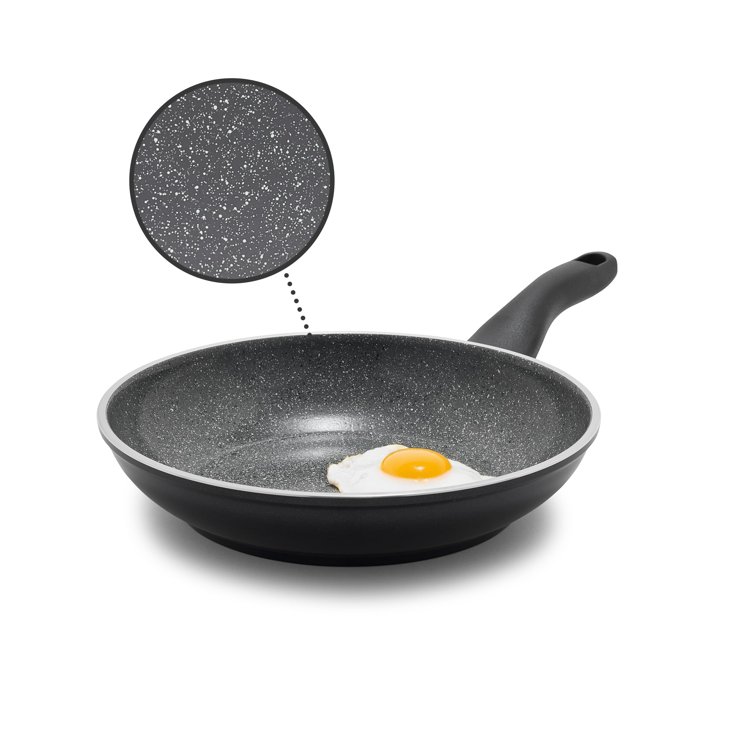 Lumenflon Rigoletto 8    Nonstick Frying Pan Skillet, Made in Italy, Layered Ceramic PFAS-Free Surface, Induction Ready, Dishwas
