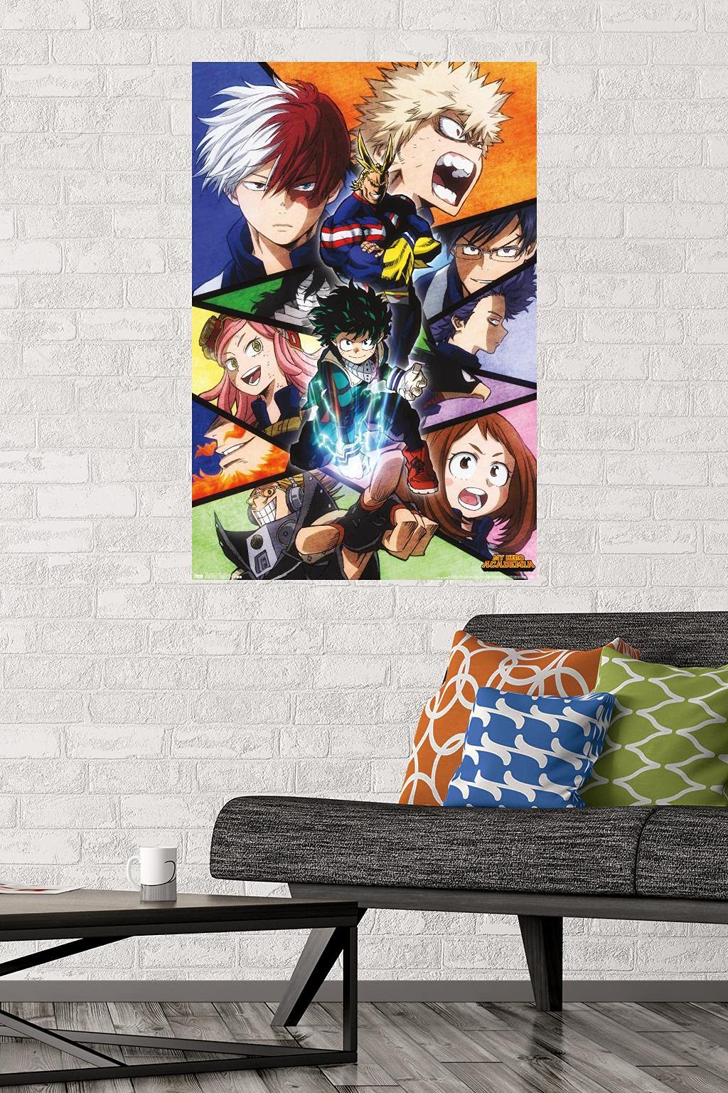 Trends International My Hero Academia-Faces Wall Poster, 22.375'' X 34'', Premium Unframed