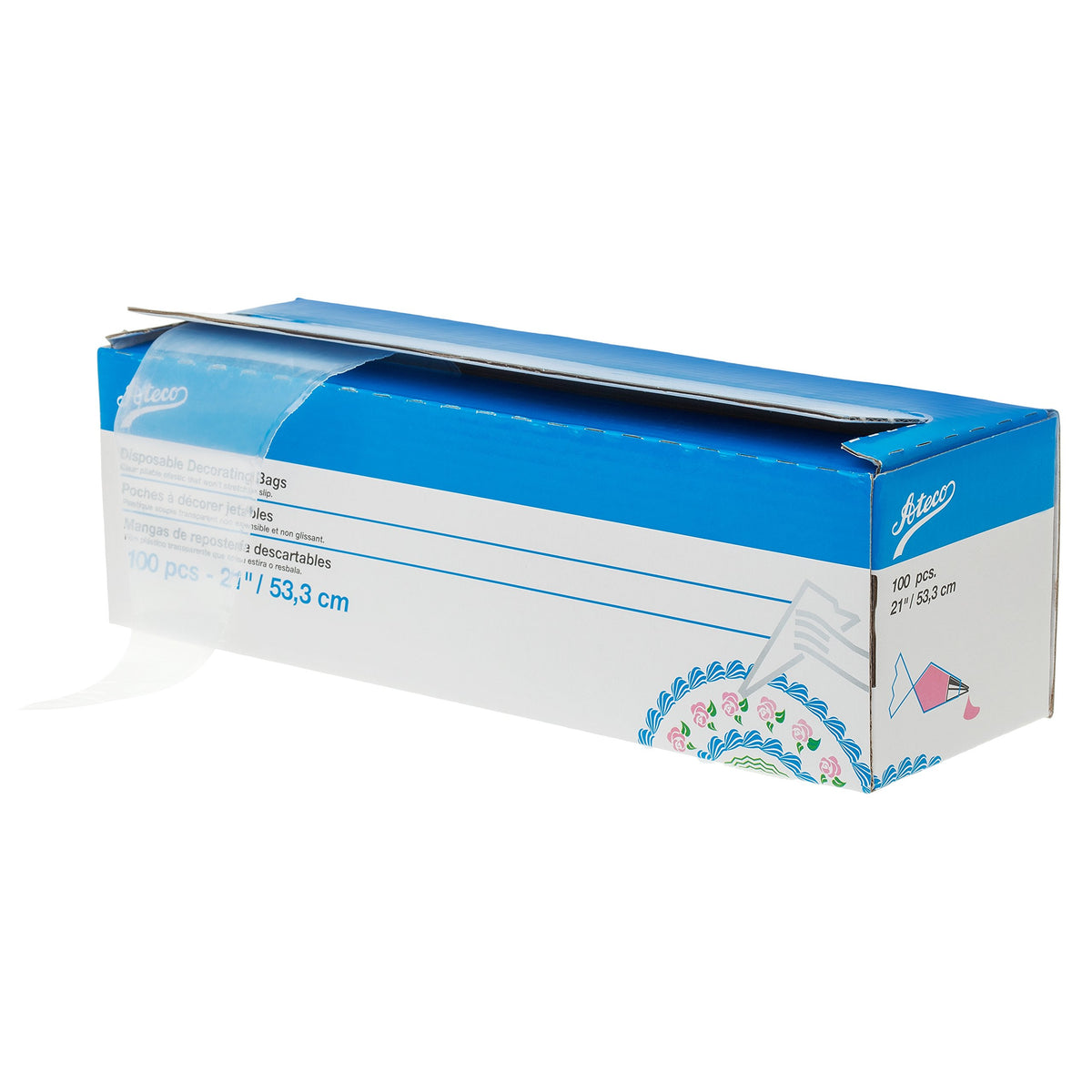 Ateco Disposable Decorating Bags, 21-Inch, Pack Of 100