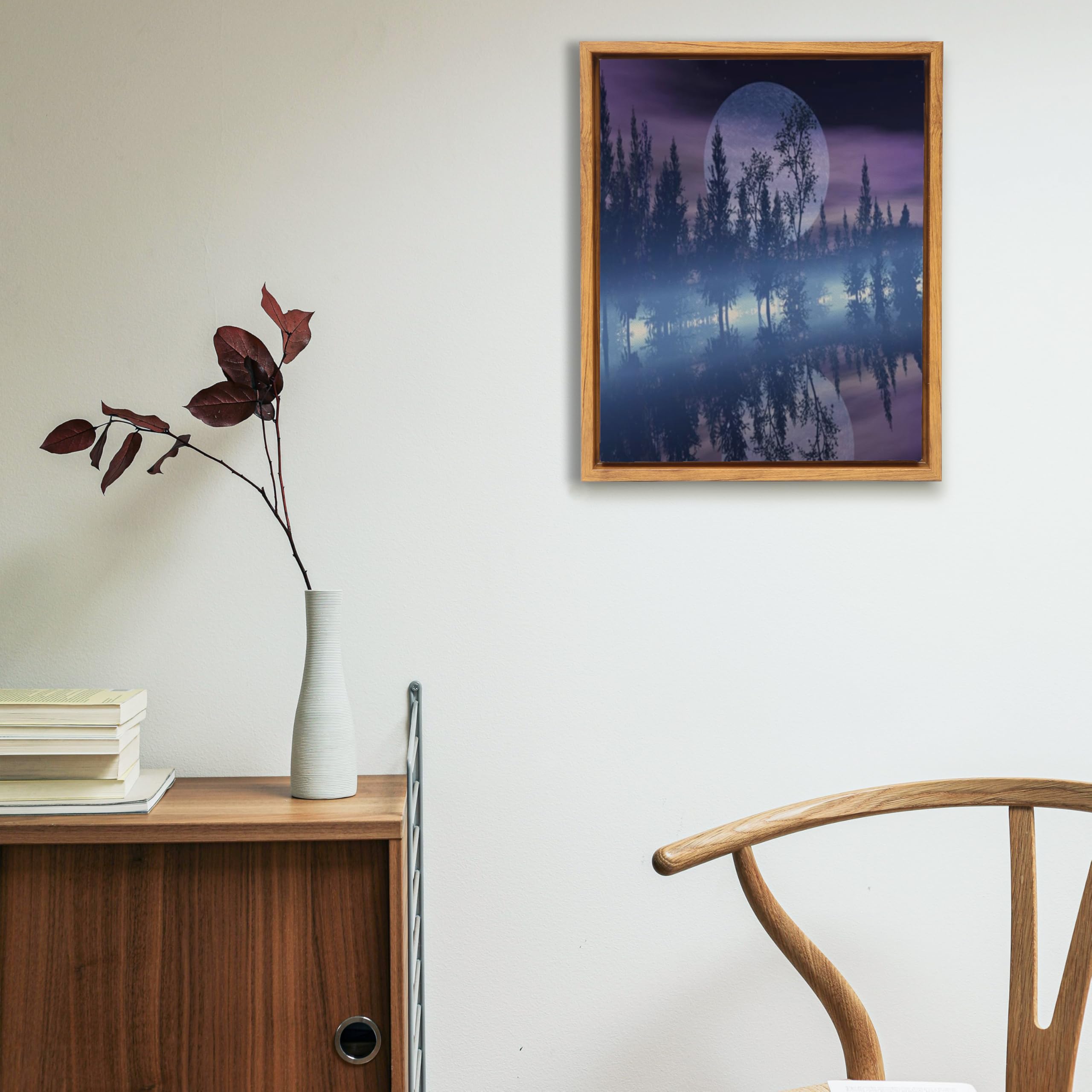 Yiviven Floater Frame For 8''X10''Canvas Painting,7/8'' Dept Canvas Floater Frame,Floater Frames,Floating Canvas Frame,Canvas Fr