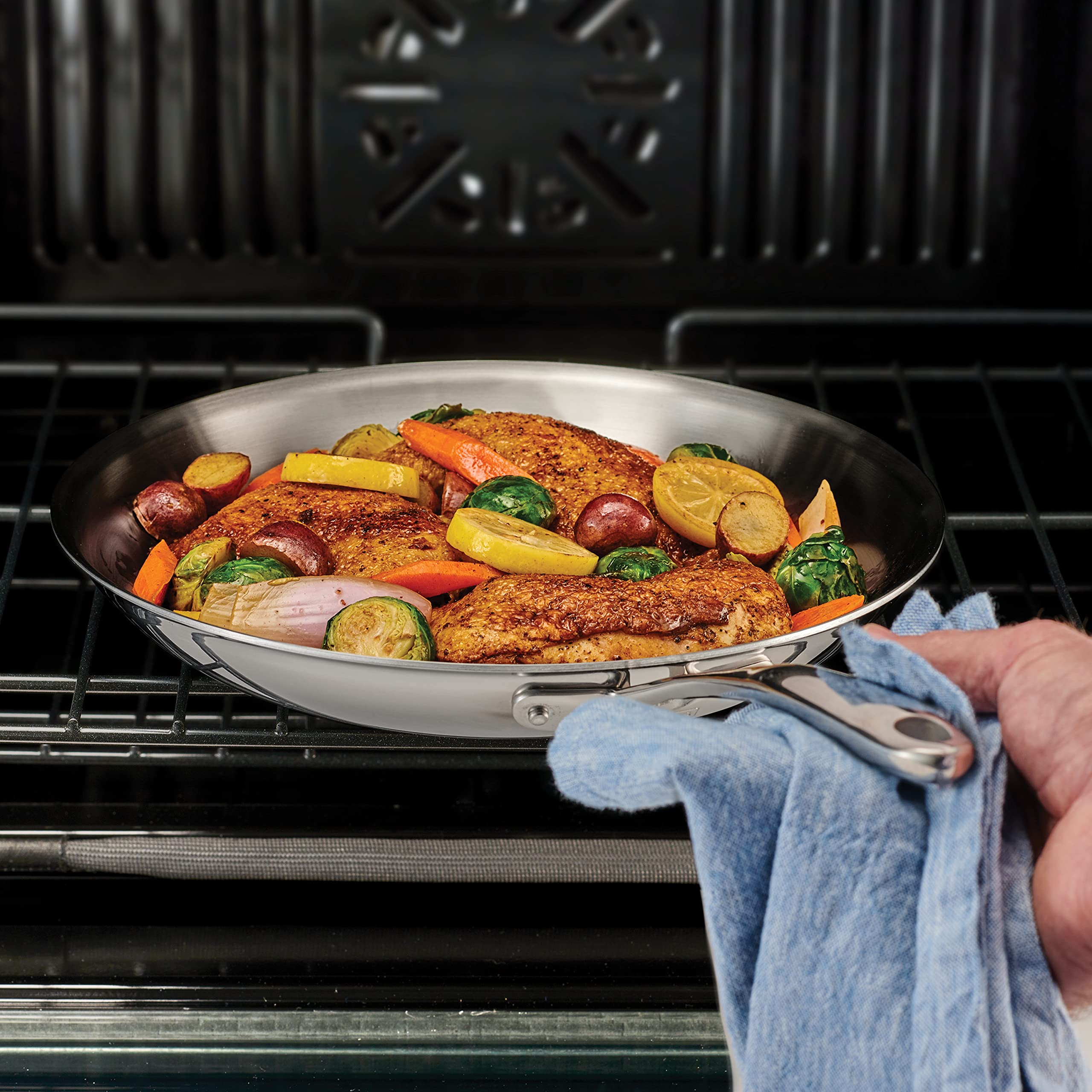 Tramontina Fry Pan Tri-Ply Clad (8 In), 80116/026Ds