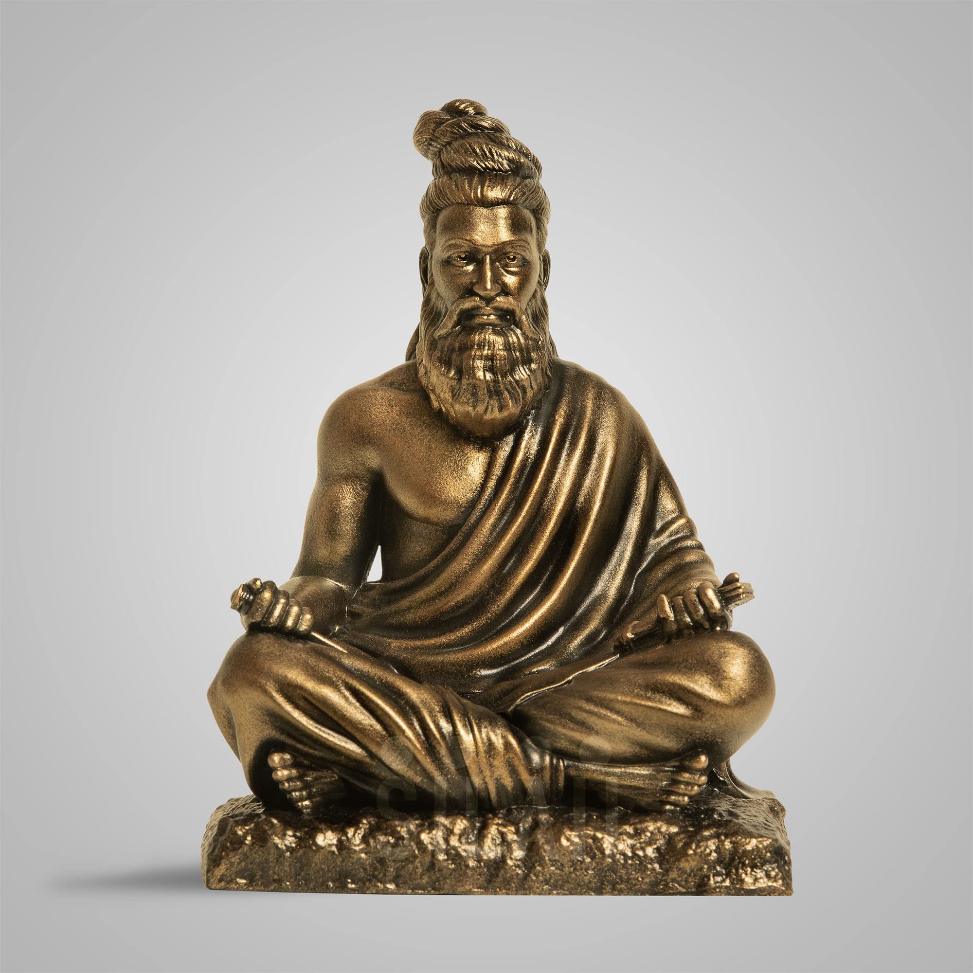 Silaii Thiruvalluvar Sculpture - 5 Inch, Antique Bronze Colour