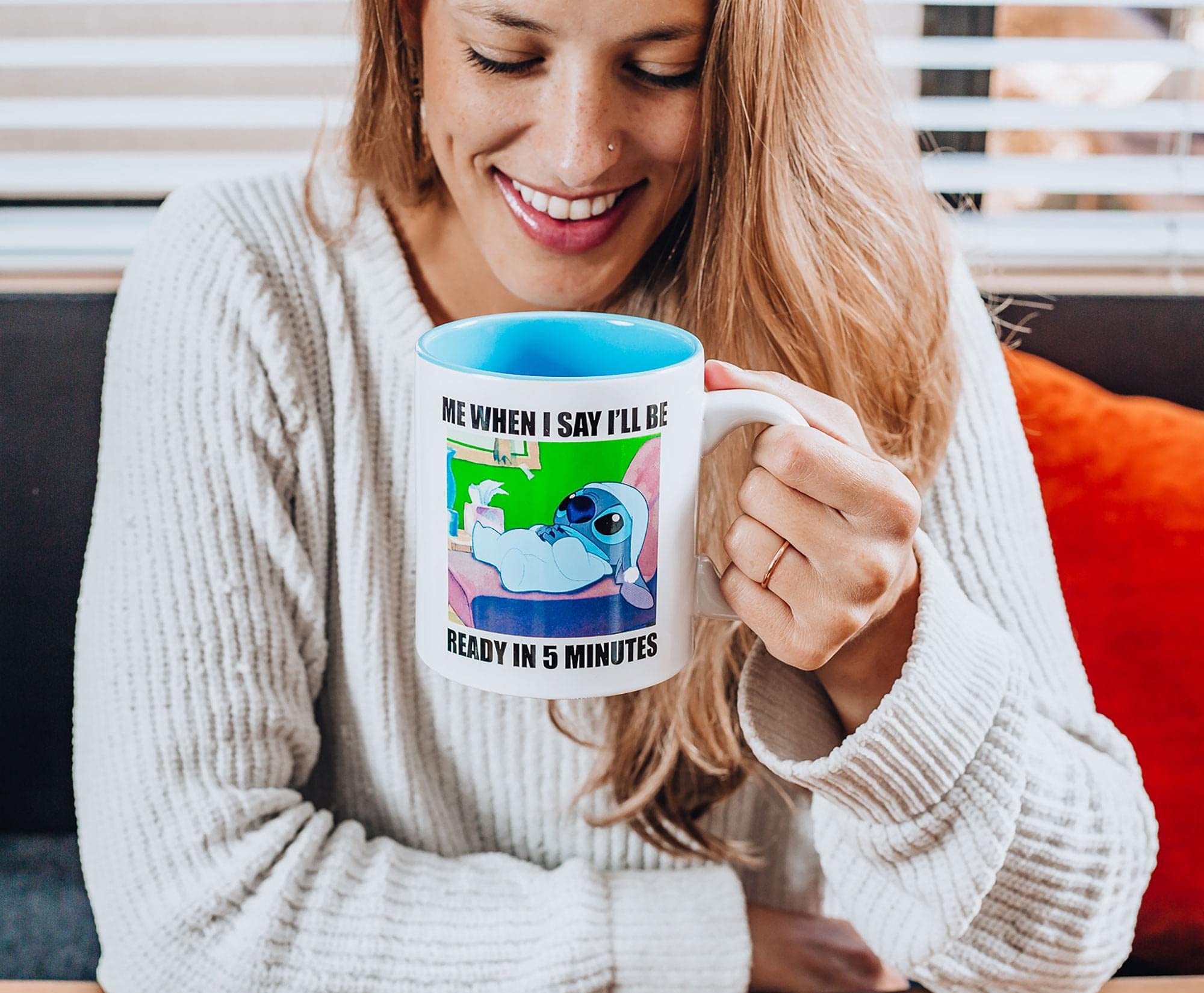Disney Lilo & Stitch ''When I Say I'Ll Be Ready'' Ceramic Mug | Holds 20 Ounces