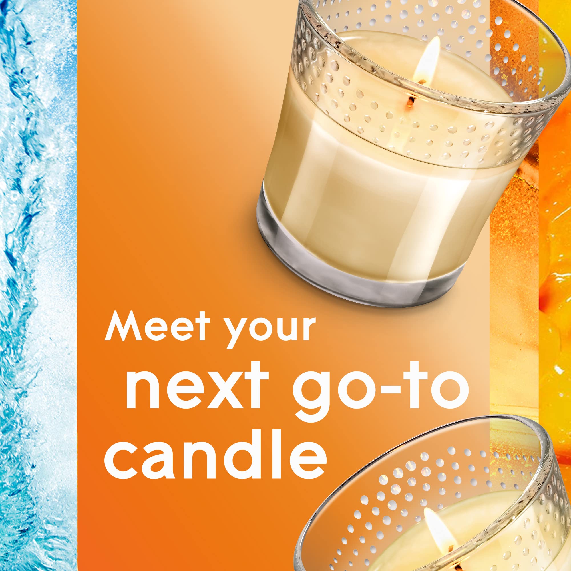 Glade Candle Jar, Air Freshener, Coastal Sunshine Citrus, 3.4 Oz
