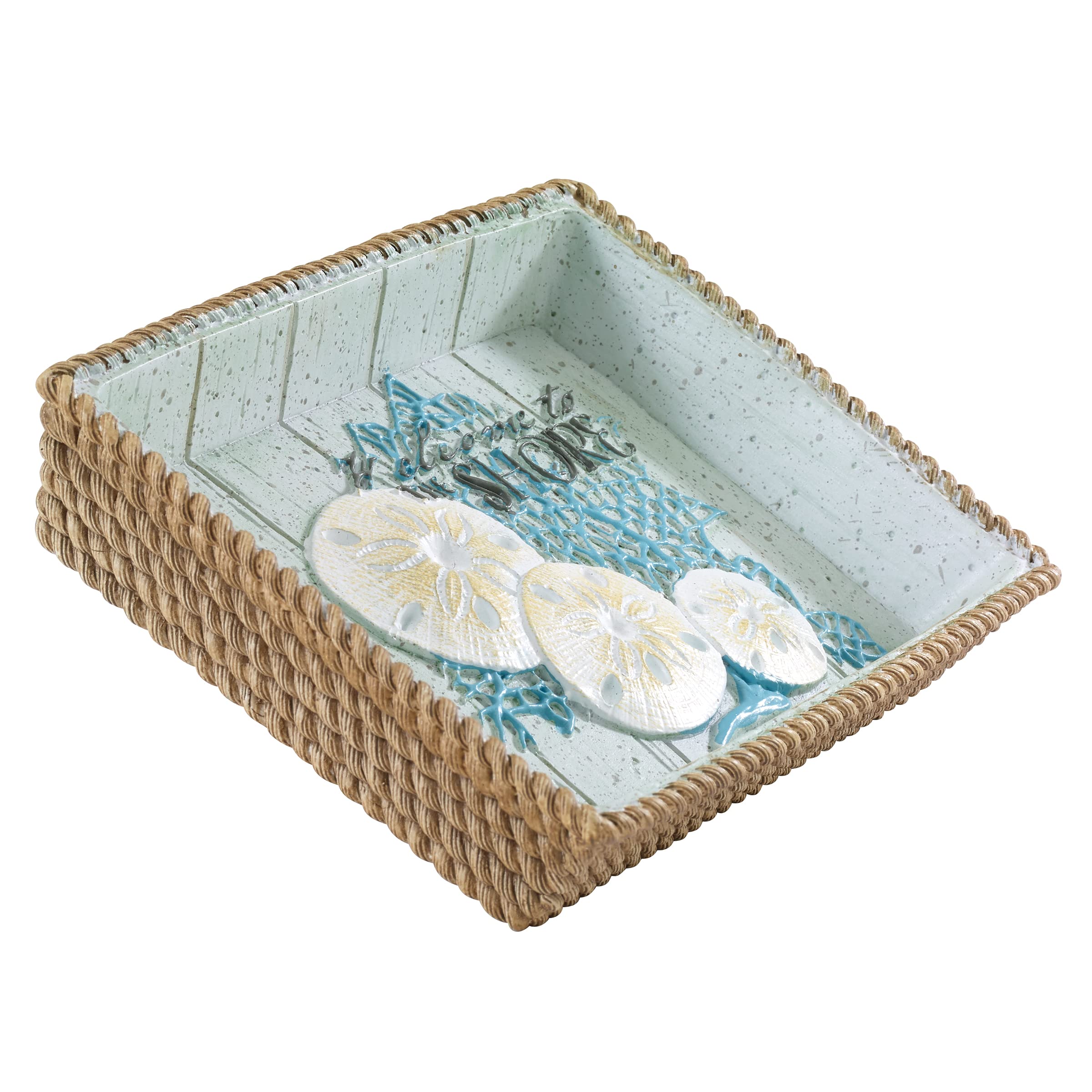 Avanti Linens - Soap Dish, Guest Bathroom Essentials, Coastal Home Decor (Beachcomber Collection)