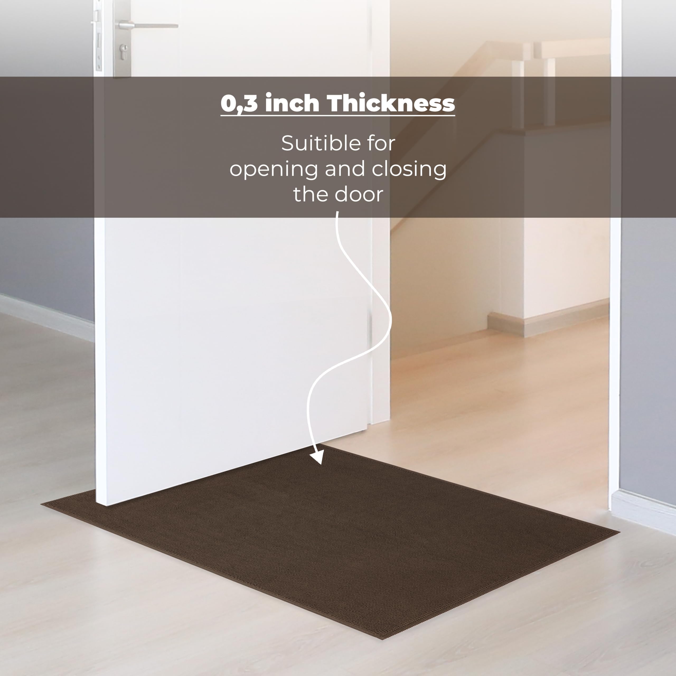 Cotton Paradise Bath Rug for Bathroom  17x24 inch 100% Cotton Non Slip Bath Mat Rug  Soft Absorbent Machine Washable  Brown Bath Rug