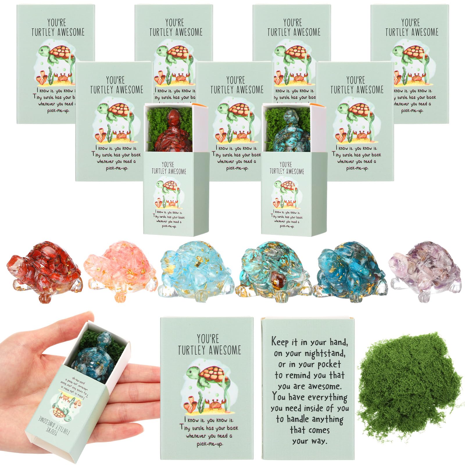 DoubleFill 6 Set Emotional Appreciation Gift for Coworkers Positive Bulk Support Pocket Hug Christmas Thanksgiving Day Gifts for